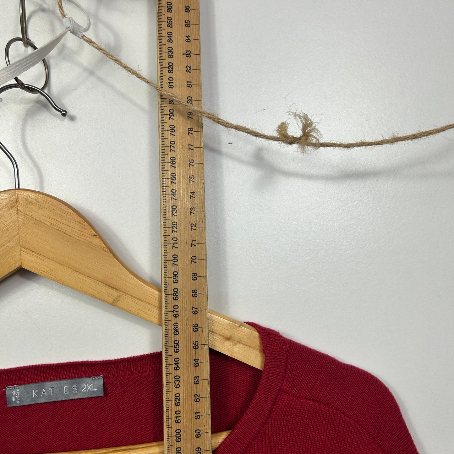 Katies Red Heart Knit Long Sleeve Jumper - Size 2XL