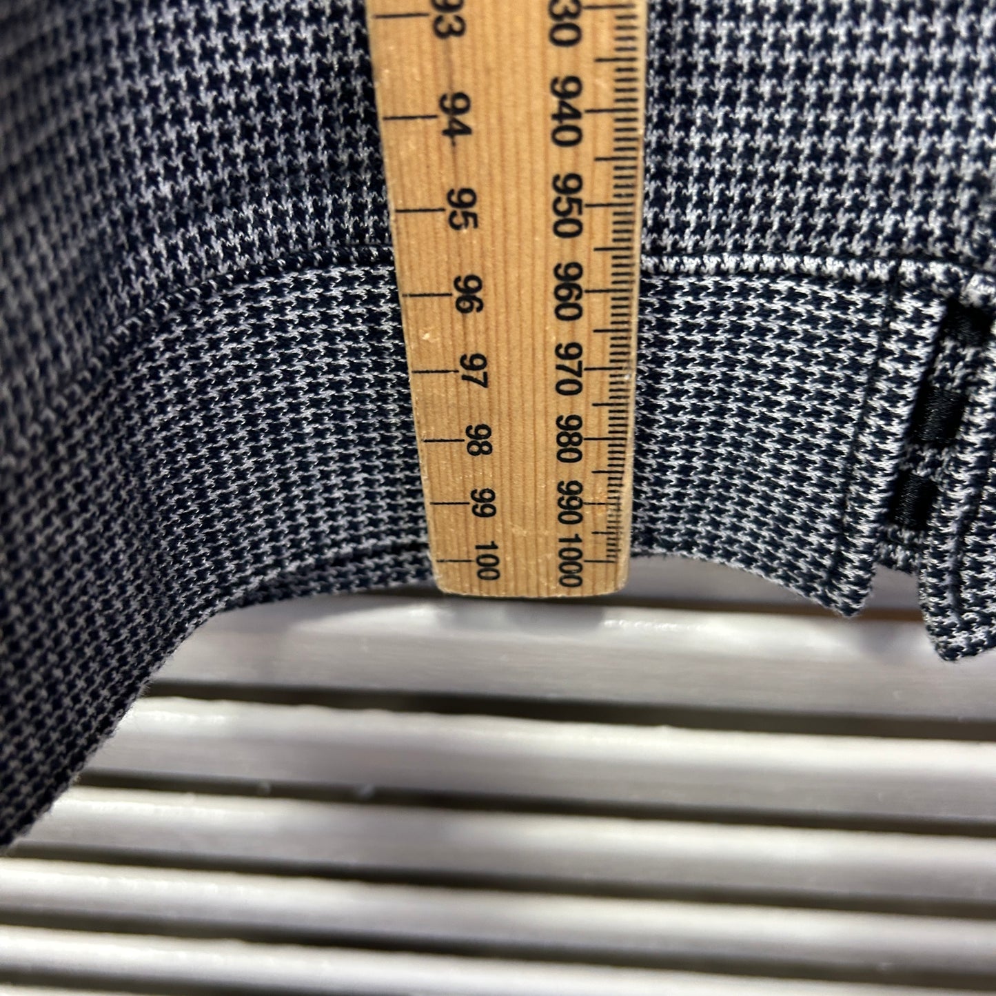 Black Pepper Denim Pants Size 16 Black Houndstooth Check Elastic Waist