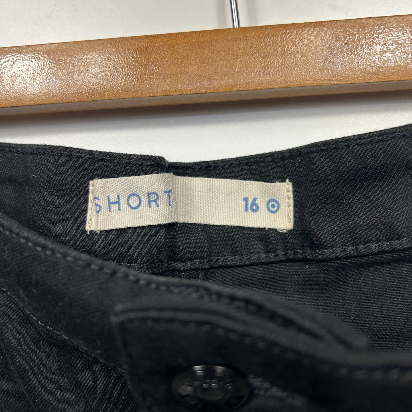 Target Short Size 16 Black Pockets Denim
