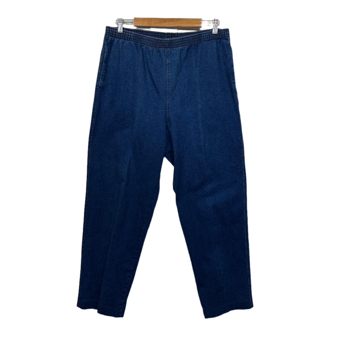 Black Pepper Denim Pants Size 16 Blue Elastic Waist Pockets