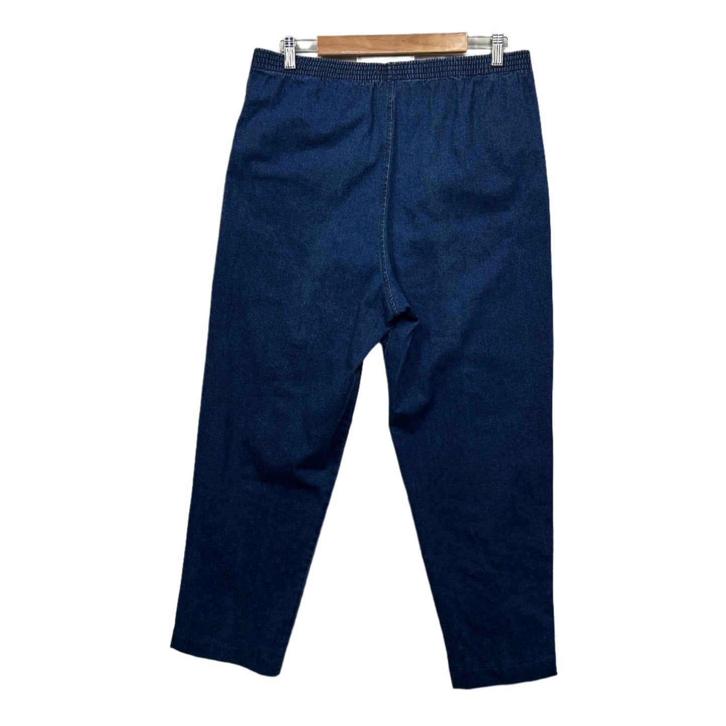 Black Pepper Denim Pants Size 16 Blue Elastic Waist Pockets