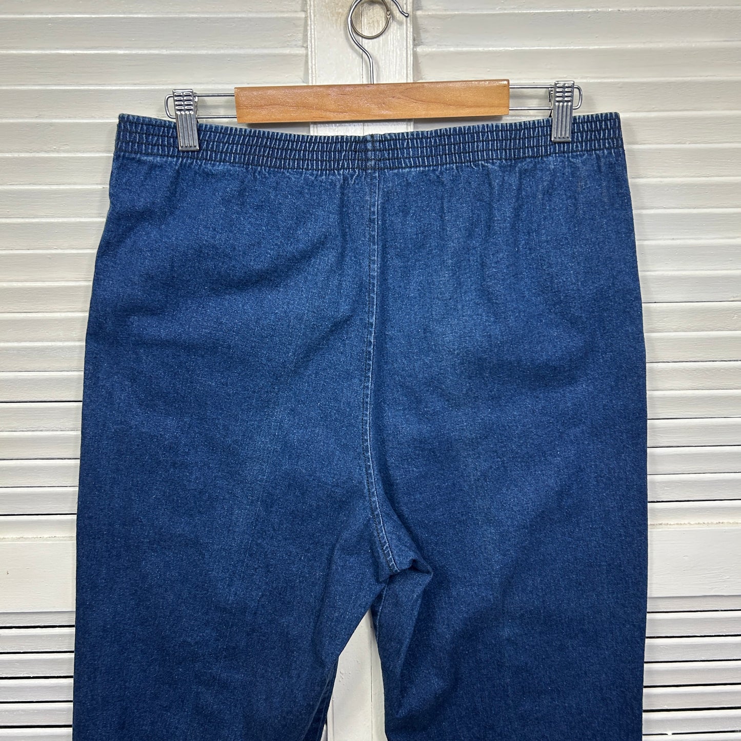 Black Pepper Denim Pants Size 16 Blue Elastic Waist Pockets