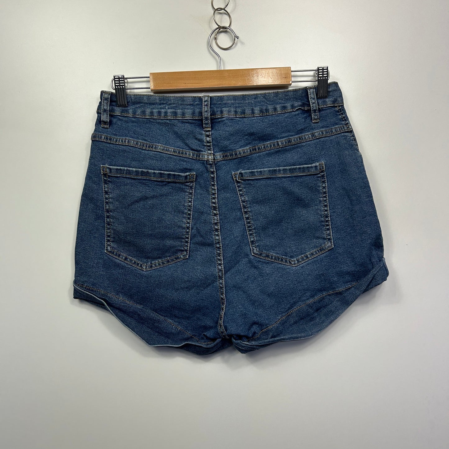 Cotton On Shorts Size 14 Blue High Classic Pockets