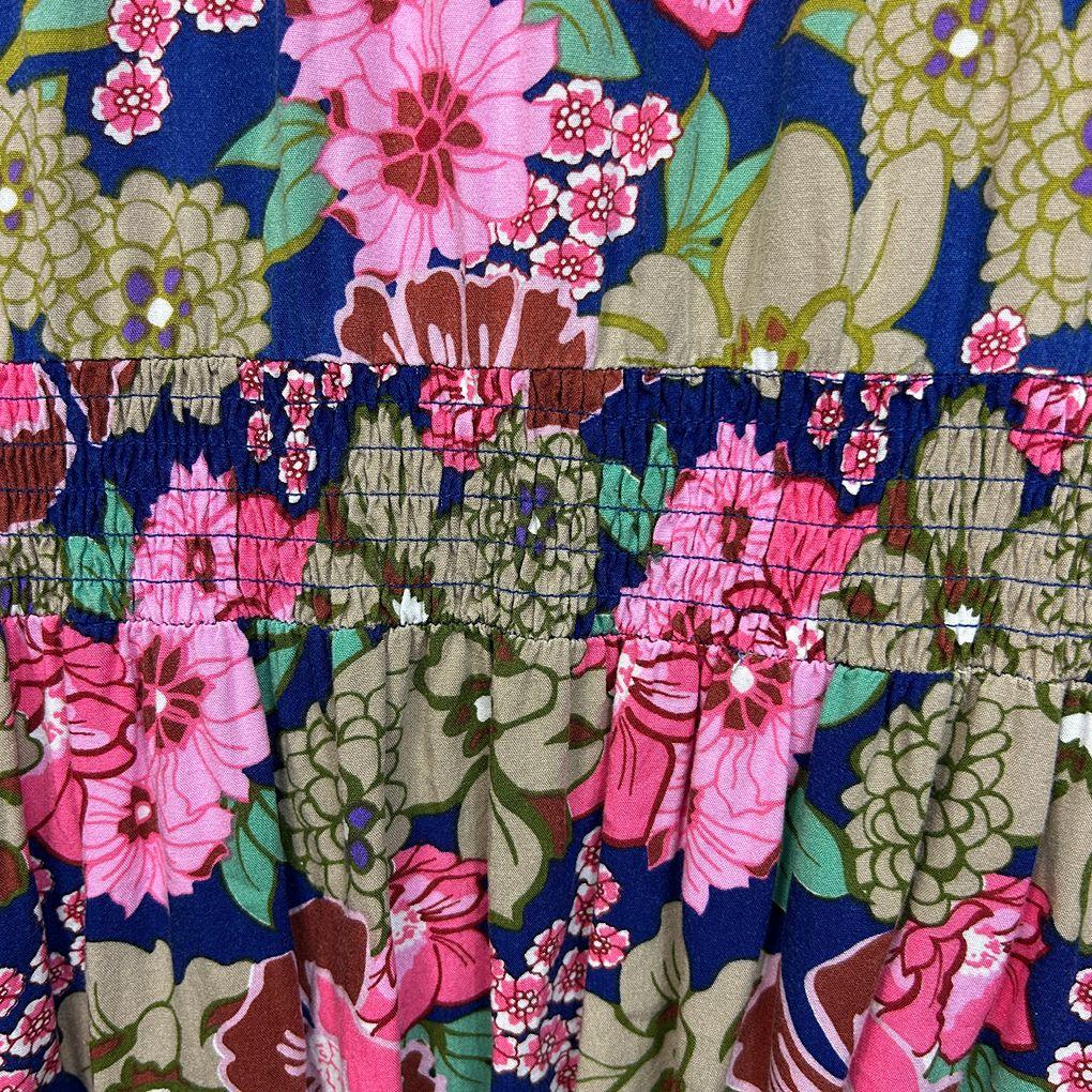 Boho Multicoloured Floral Dress - Size XL