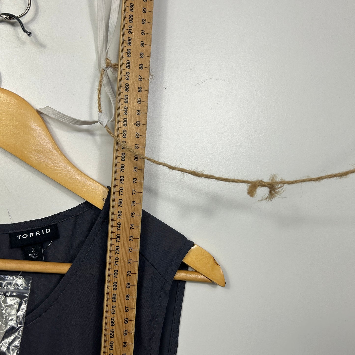 Torrid Charcoal Grey Embellished Sleeveless Top - Size 18/20