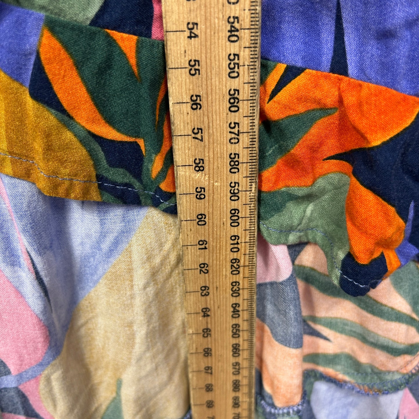 Label of Love Top Size Large 14 Floral Multicoloured Hi Low Rayon