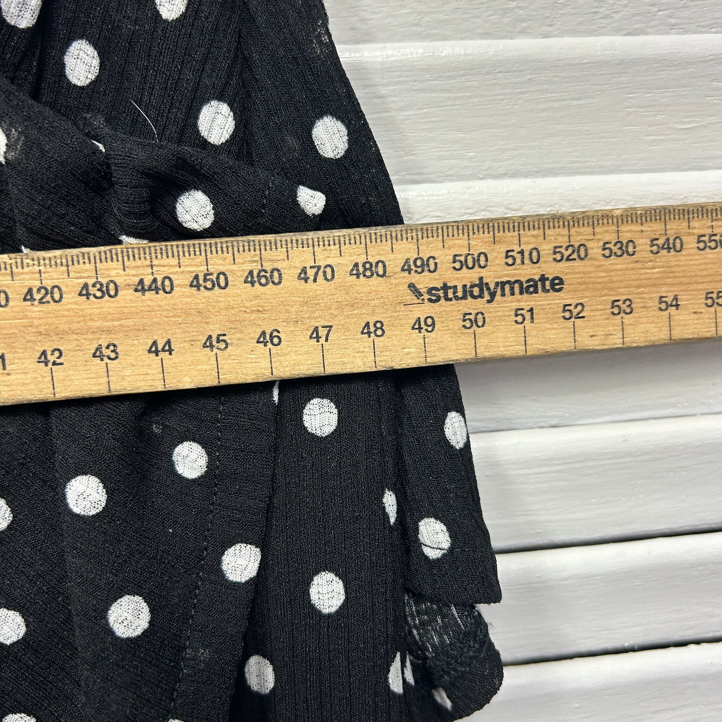 Witchery Top Size 14 Large Black White Polka Dots