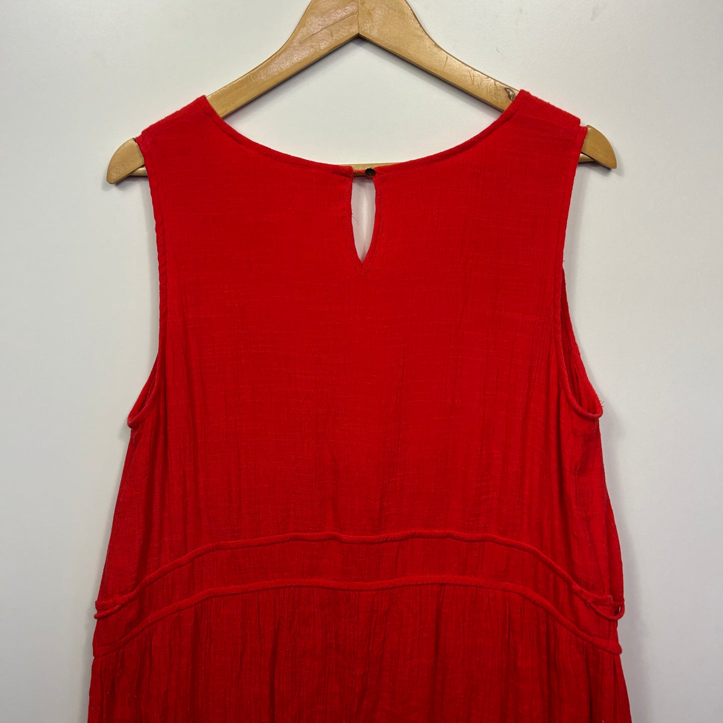 Virtuelle Maxi Dress Size 16 Sleeveless Viscose Layered
