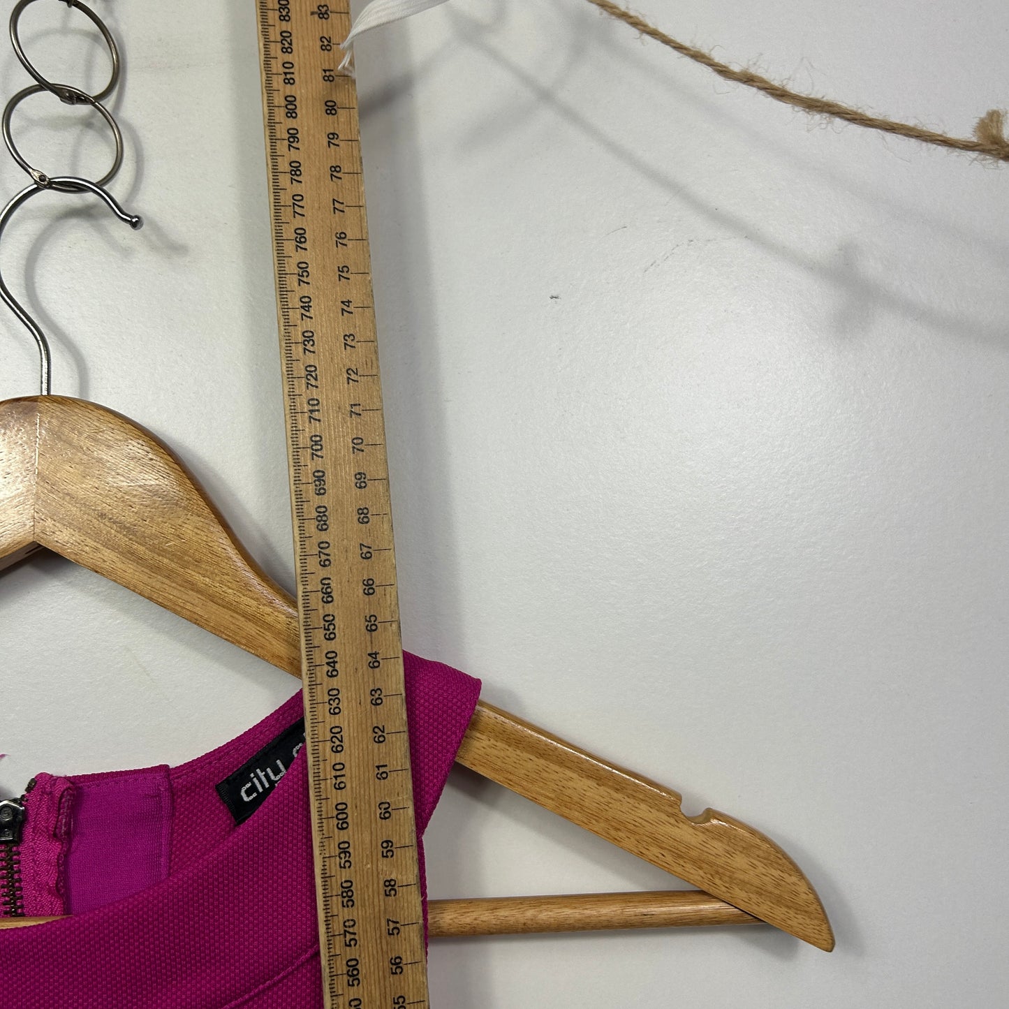 City Chic Magenta Sleeveless Peplum Top - Size 14/XS