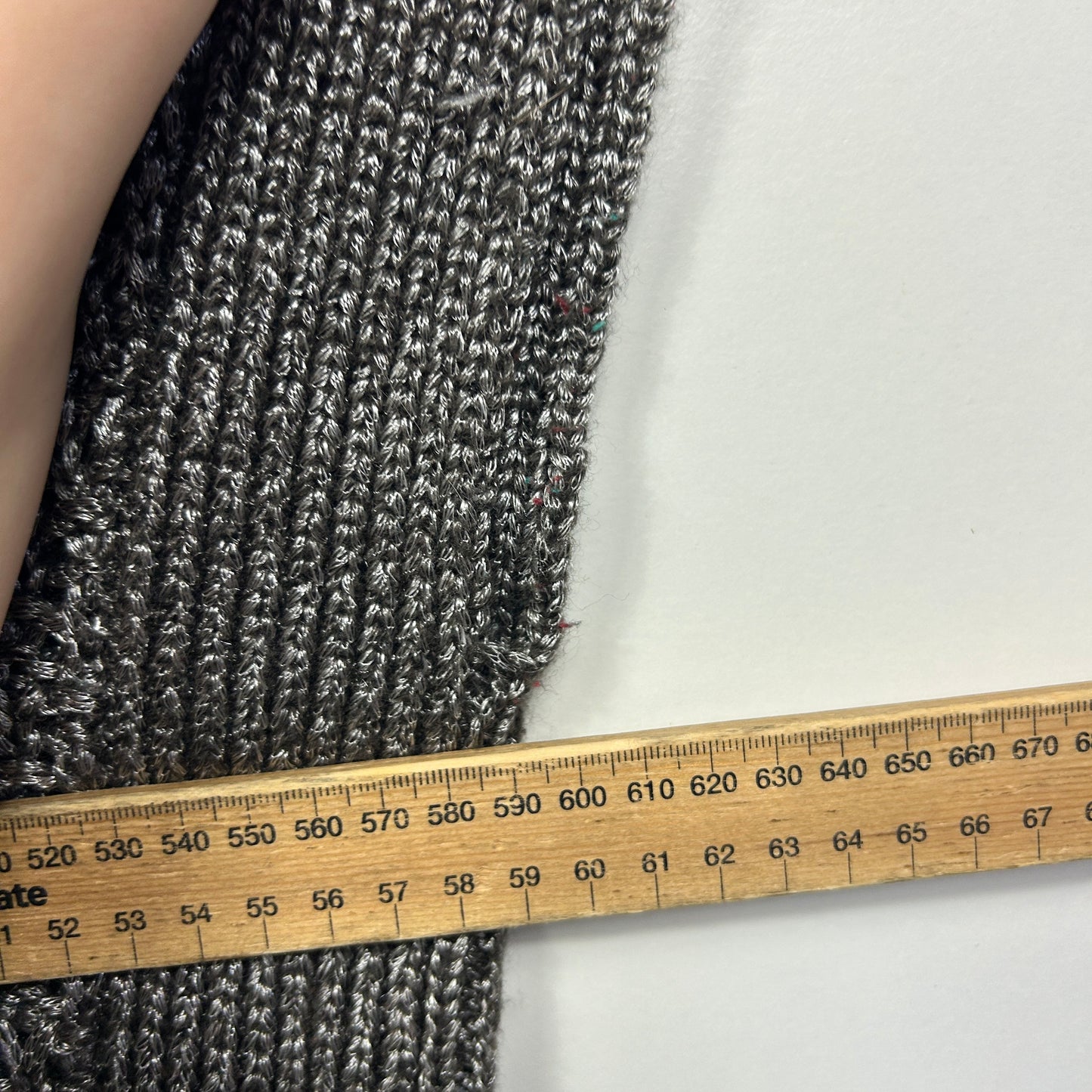 Virtuelle Charcoal Grey Knit Top- Size 12/14