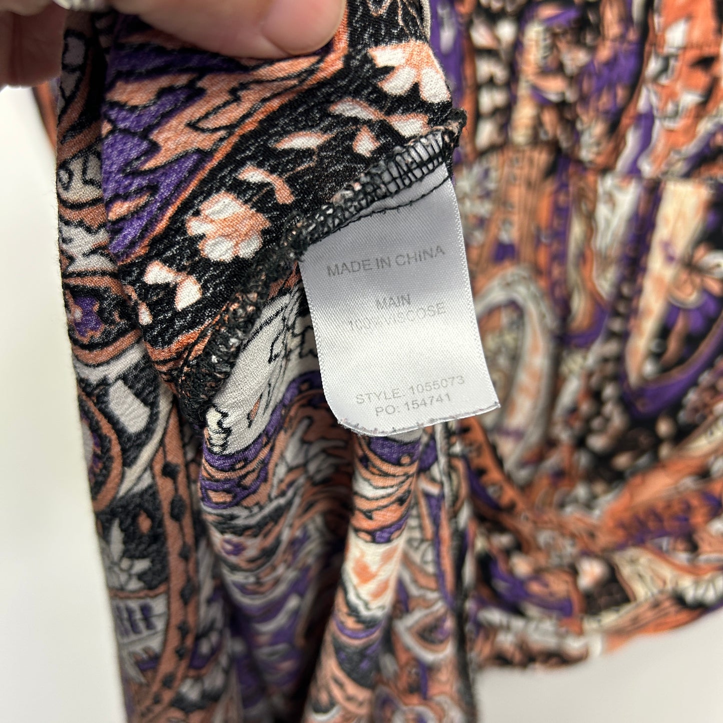beme Maxi Dress Size 20 Multicoloured Short Sleeve Paisley Print Viscose