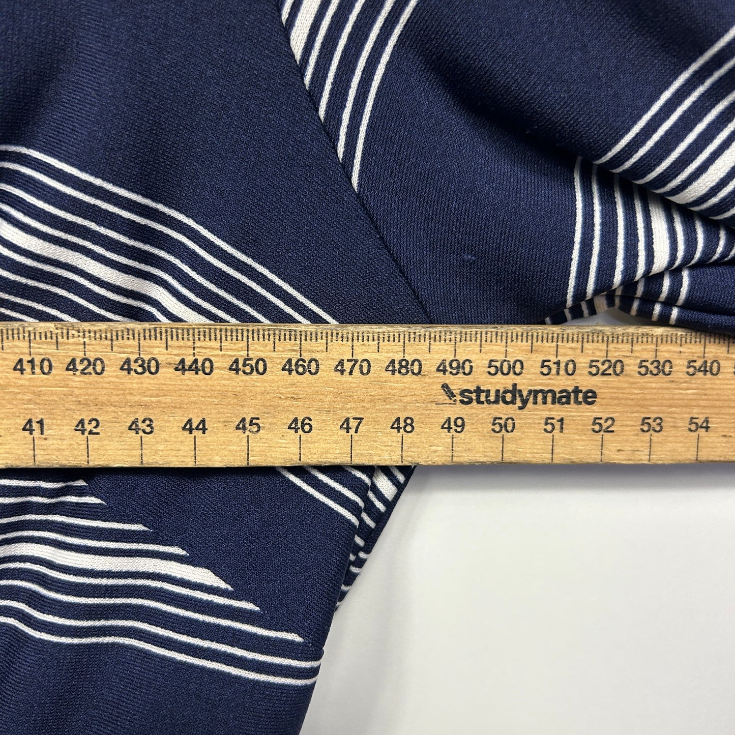 Autograph Dress Size 14 Navy White Striped Long Sleeve