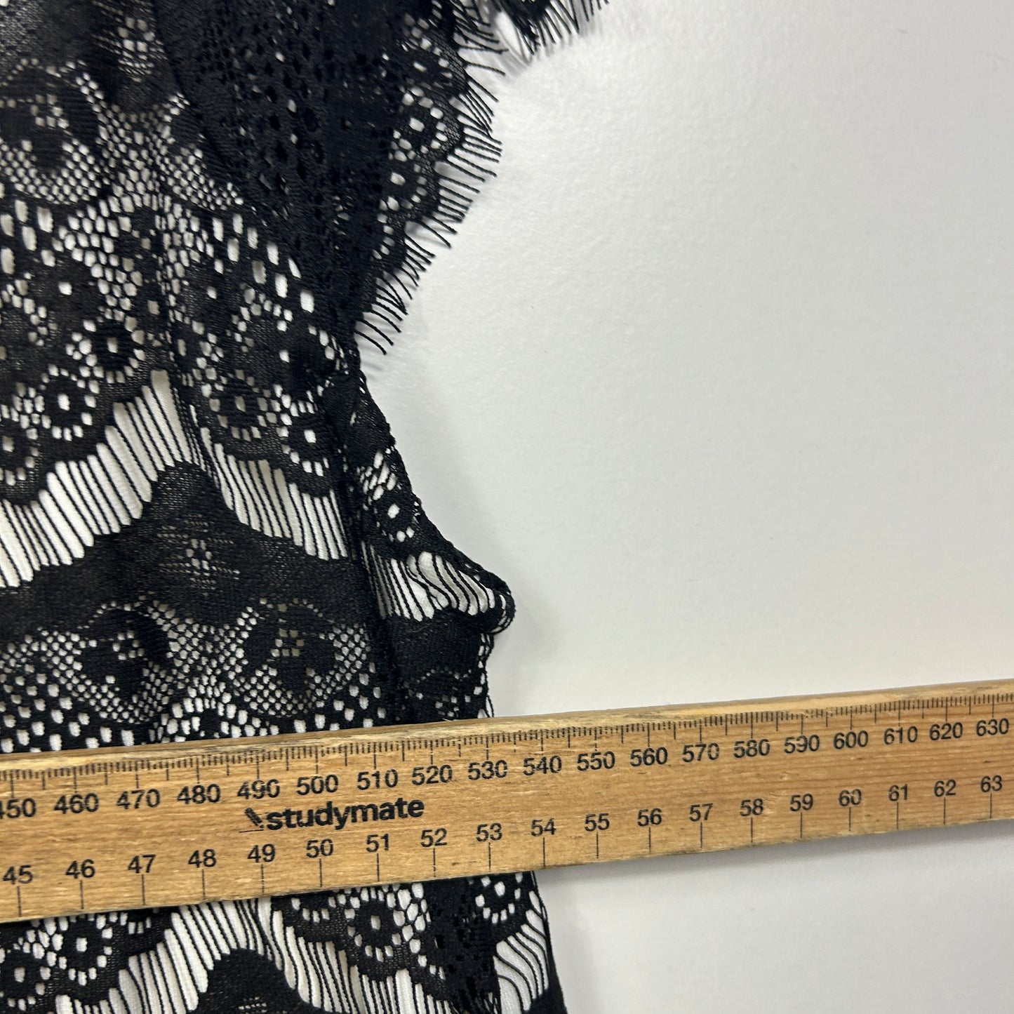 Millers Black Lace Overlay Top - Size 20