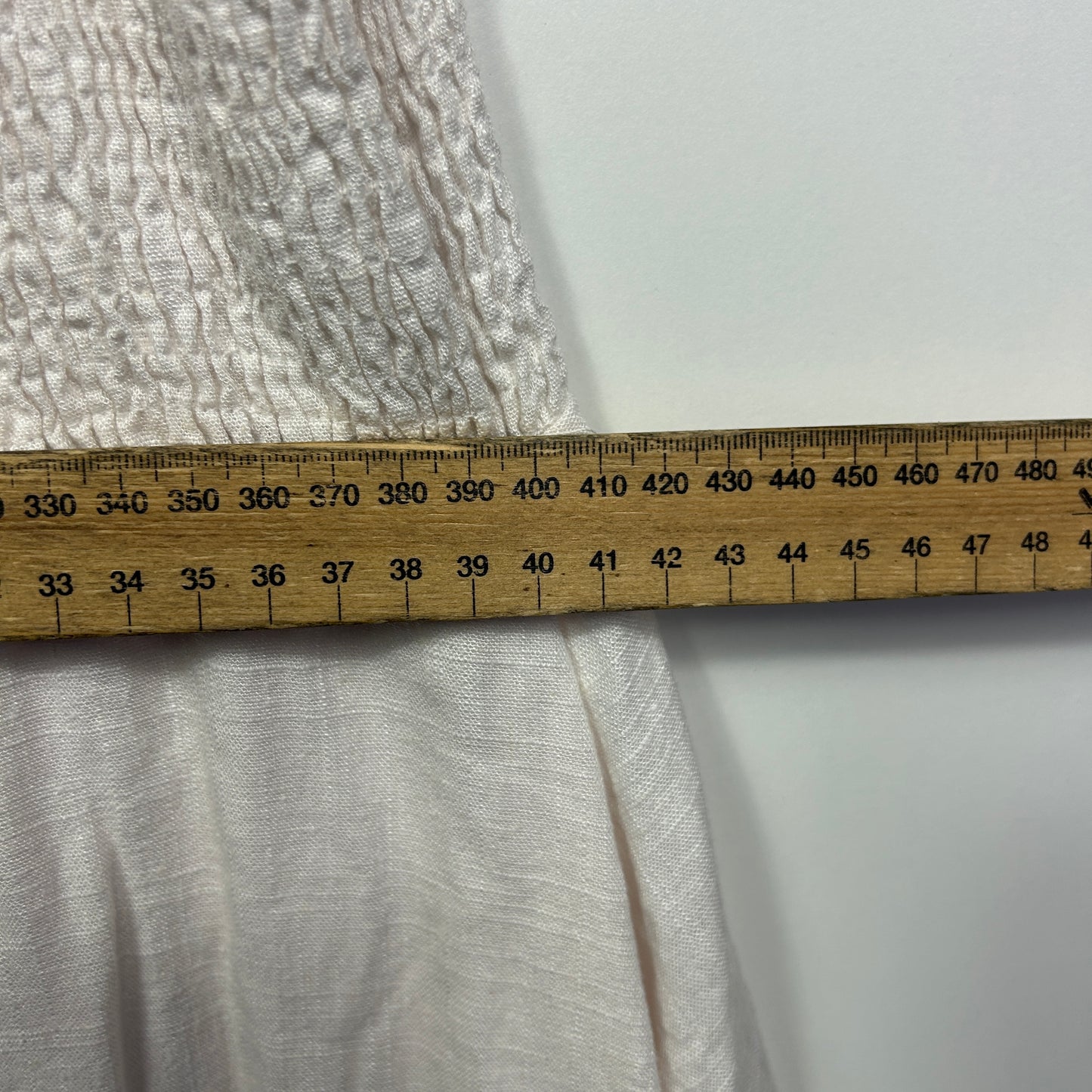 Miracle Dress Size 16 Cream Short Sleeve Linen Blend