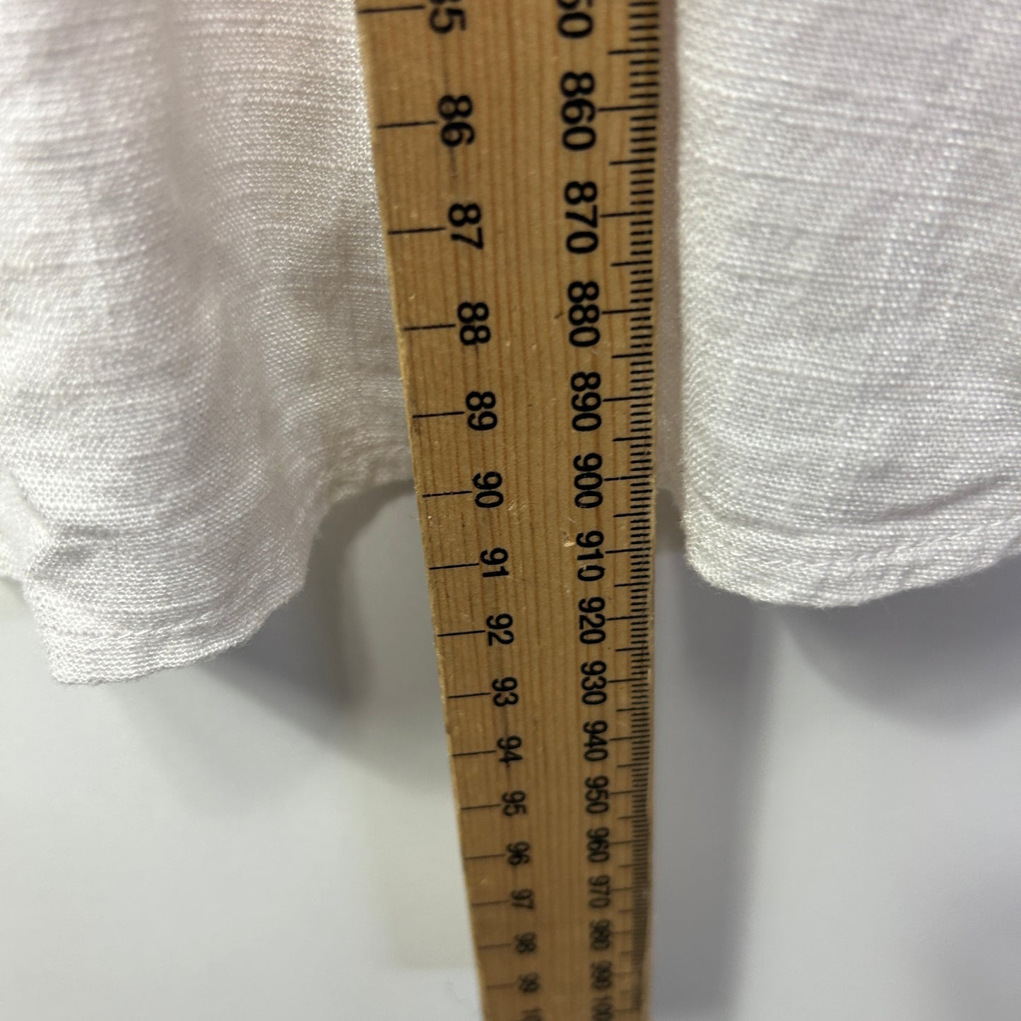 Miracle Dress Size 16 Cream Short Sleeve Linen Blend
