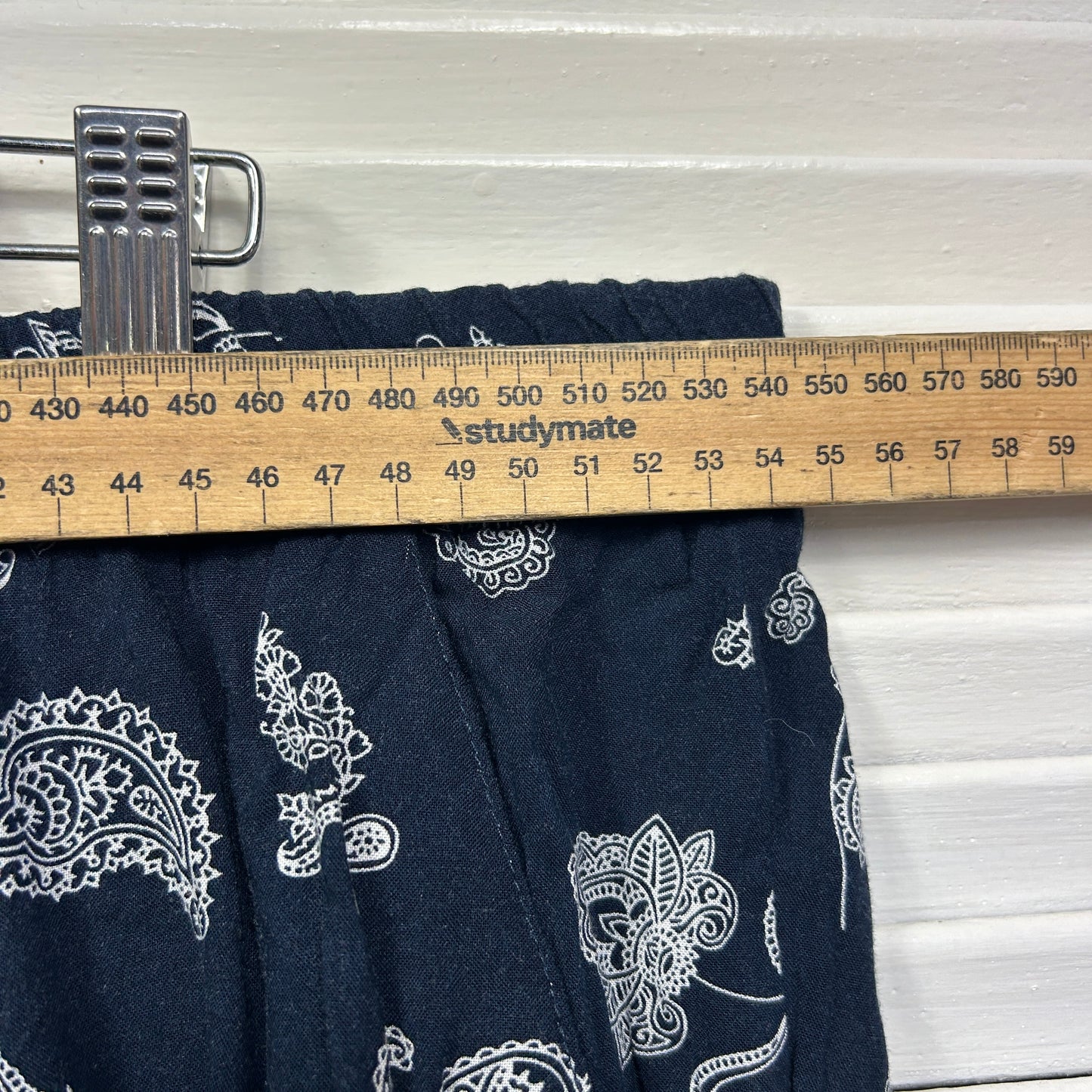 Autograph Shorts Size 24 Blue Paisley Print Pockets