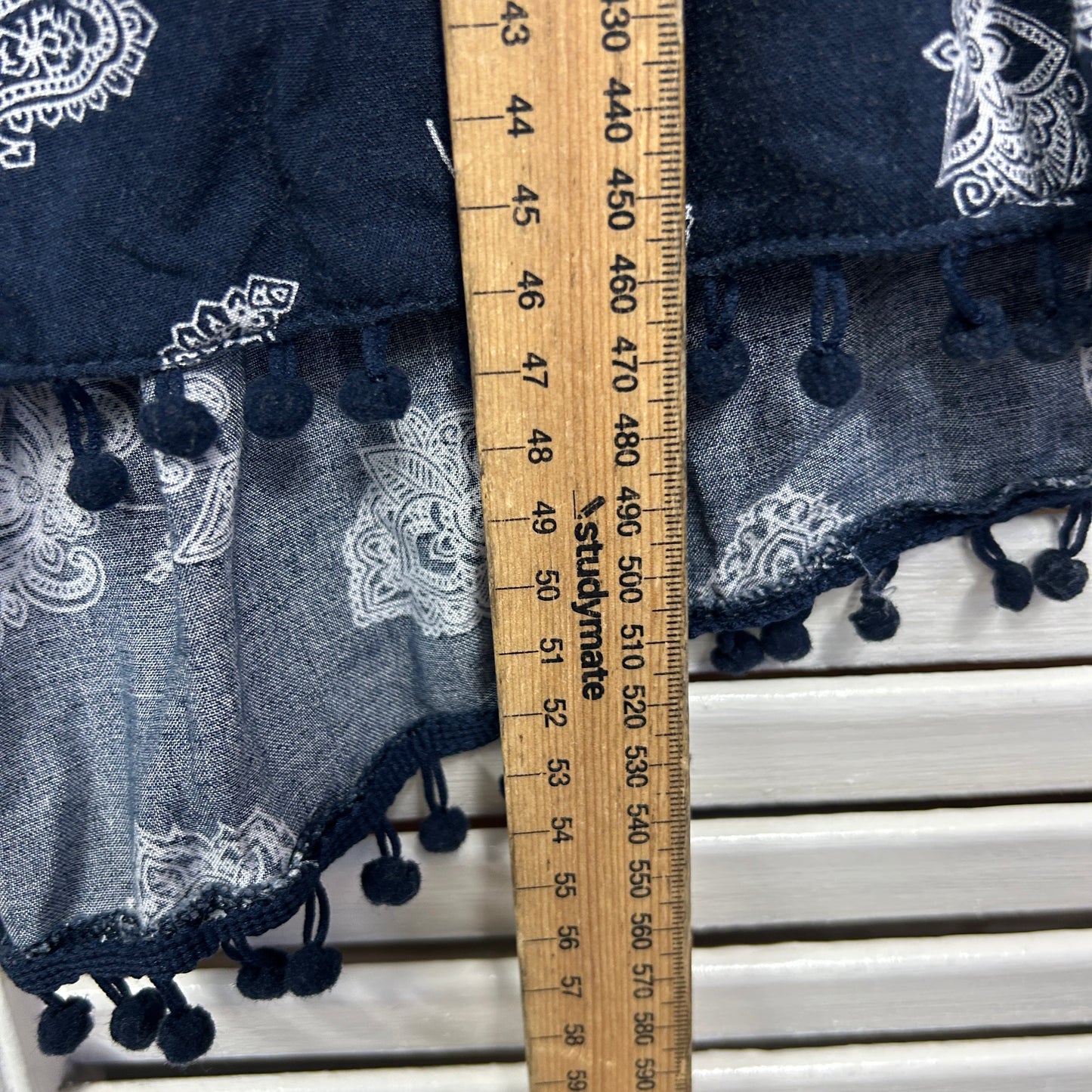 Autograph Shorts Size 24 Blue Paisley Print Pockets