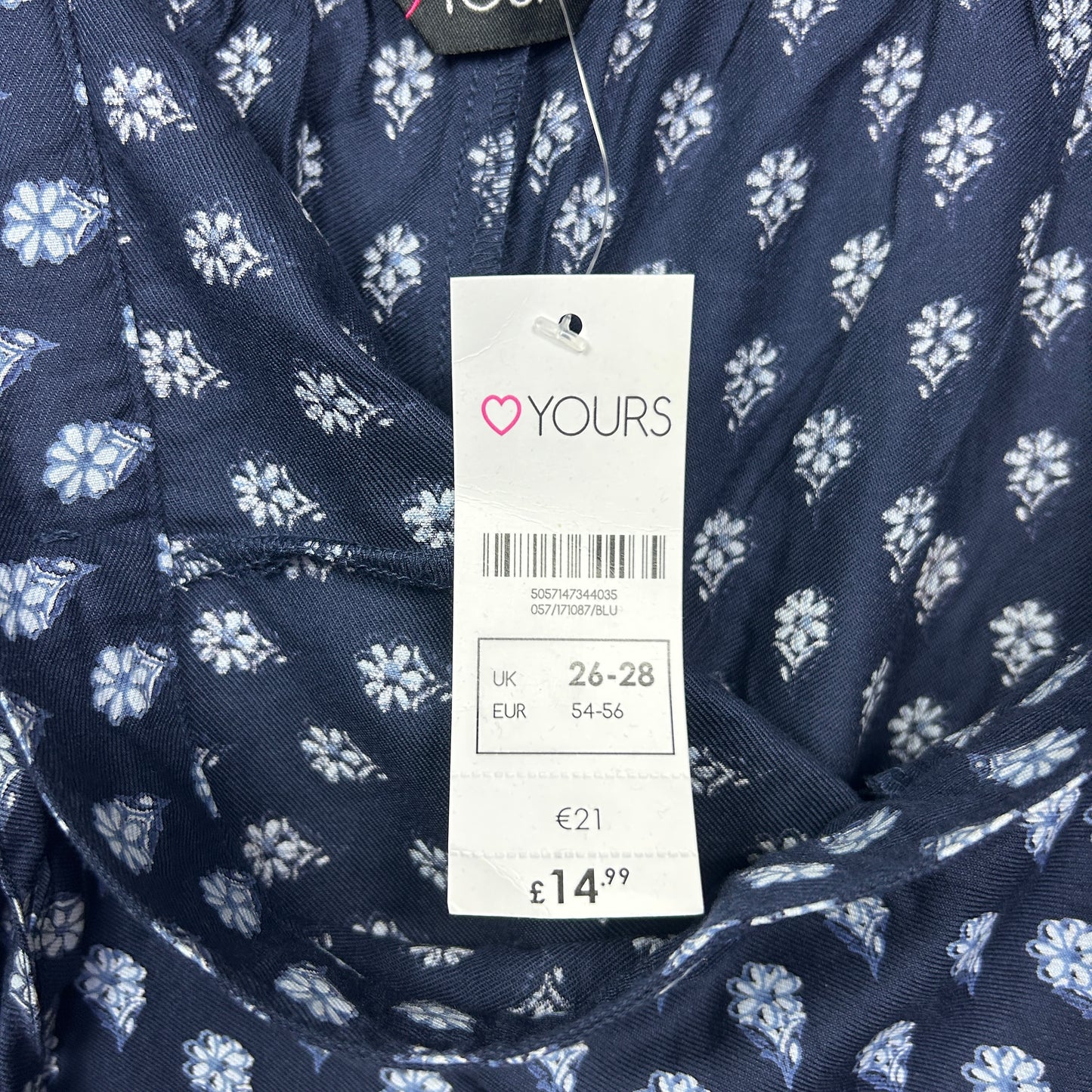 Yours Shorts Size 26 28 Blue Pockets New