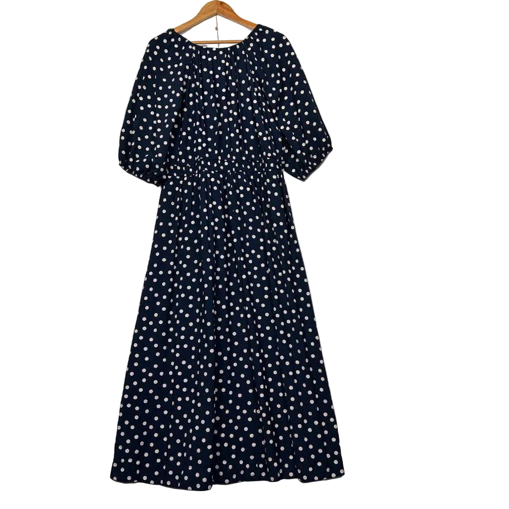 Target Navy Polka Dot Maxi Dress - Size 14
