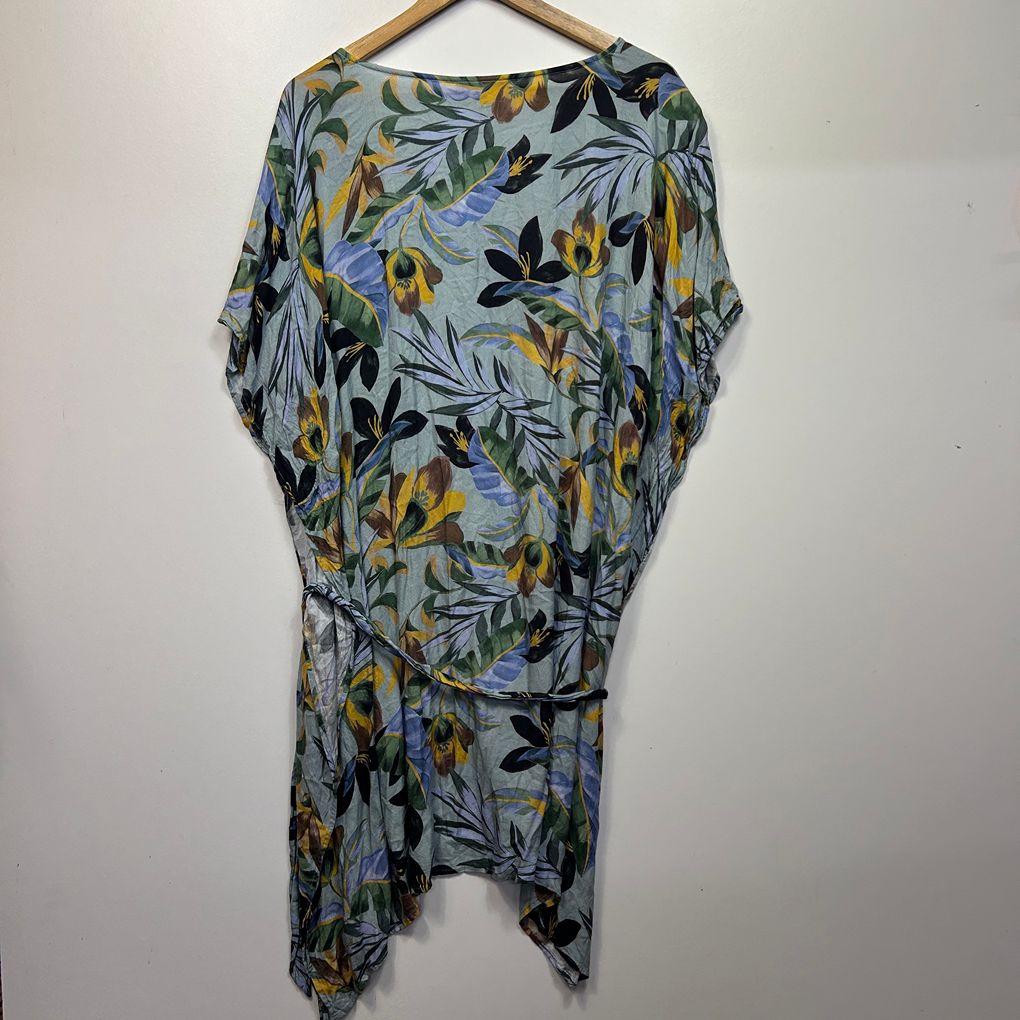 Trenery Blue Floral Kaftan Dress - One Size