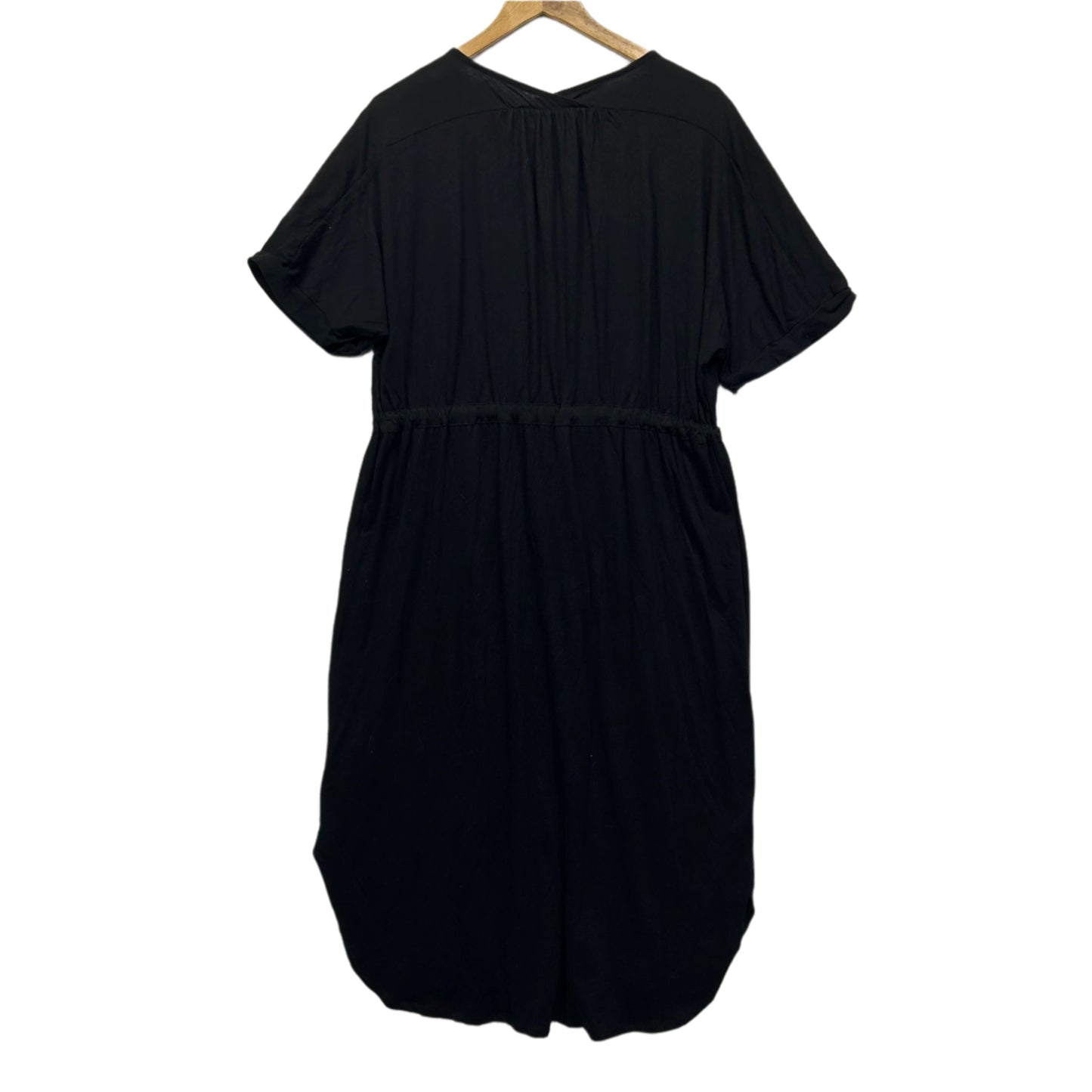 Sussan Dress Size 16 XL Black Short Sleeve 100% Cotton