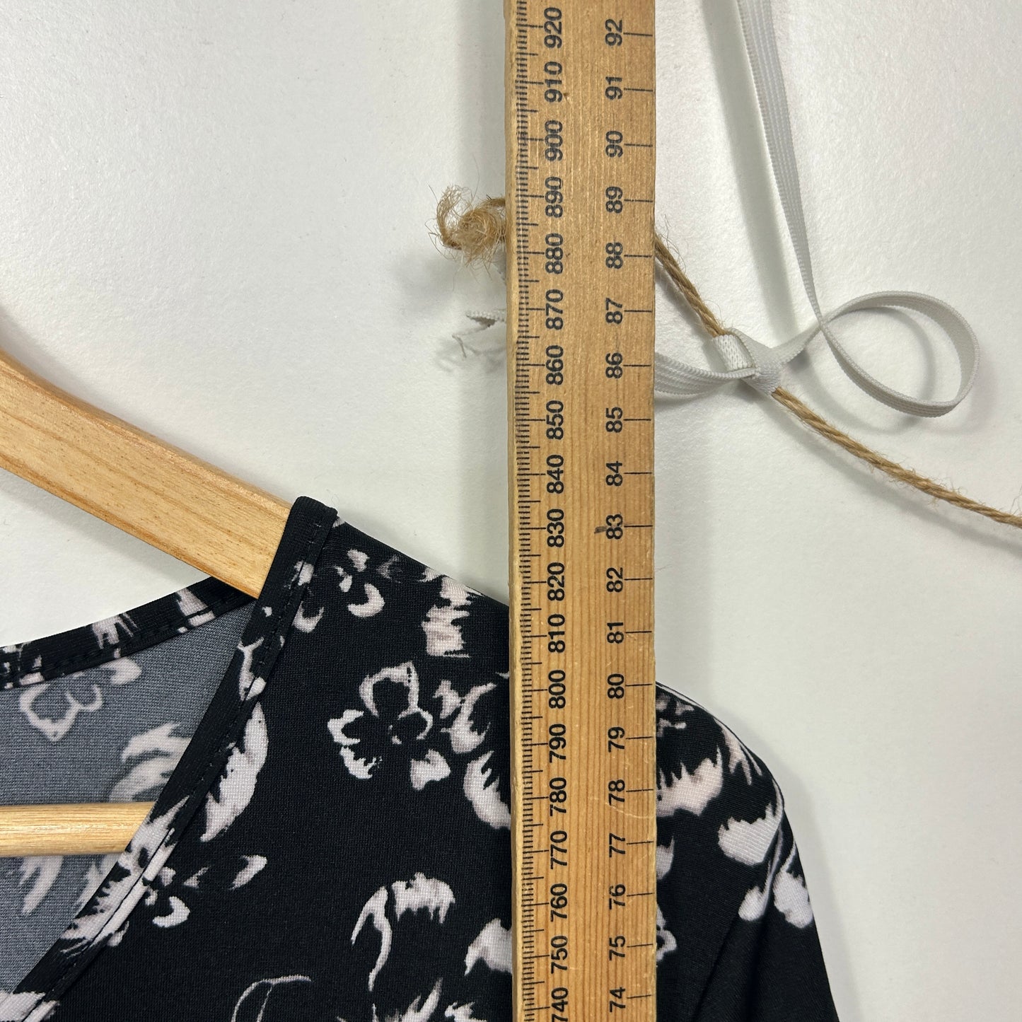 Millers Woman Black White Floral Dress - Size 14