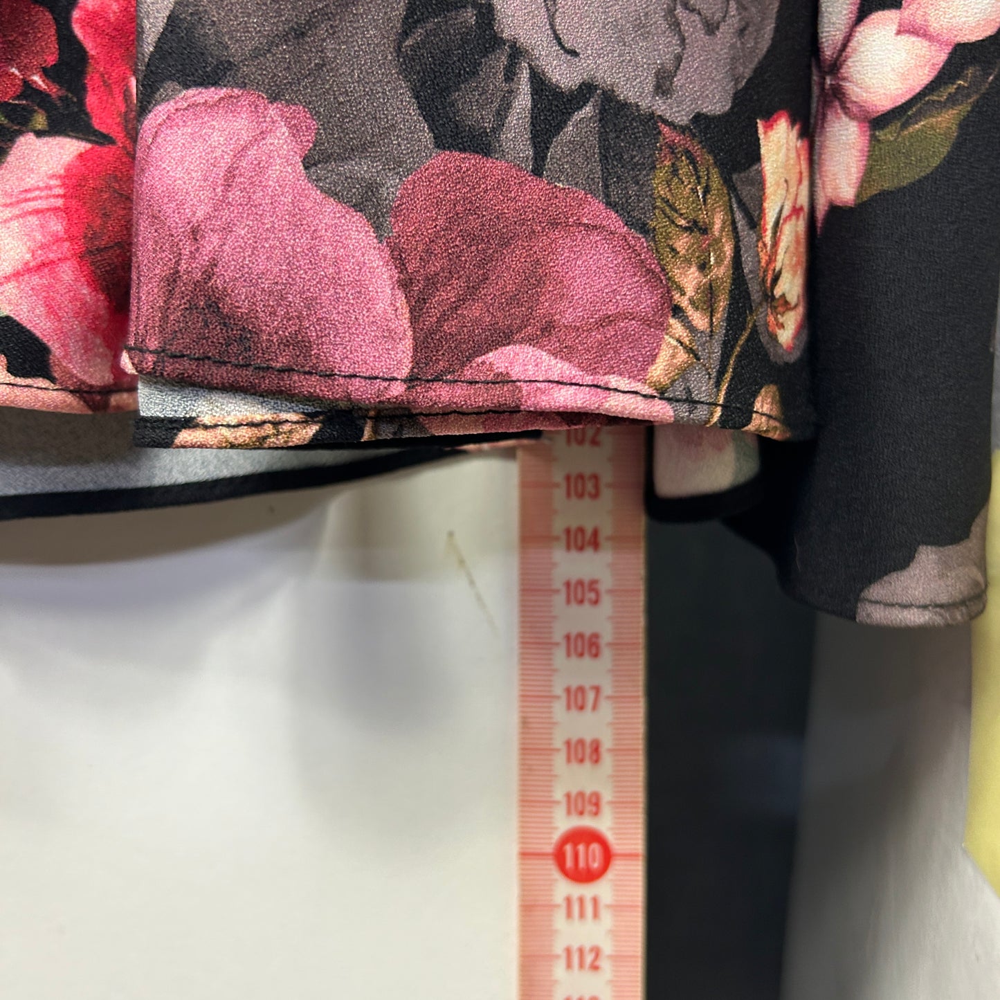 City Chic Black Floral Print Belted Fit & Flare Dress - Size 20/L