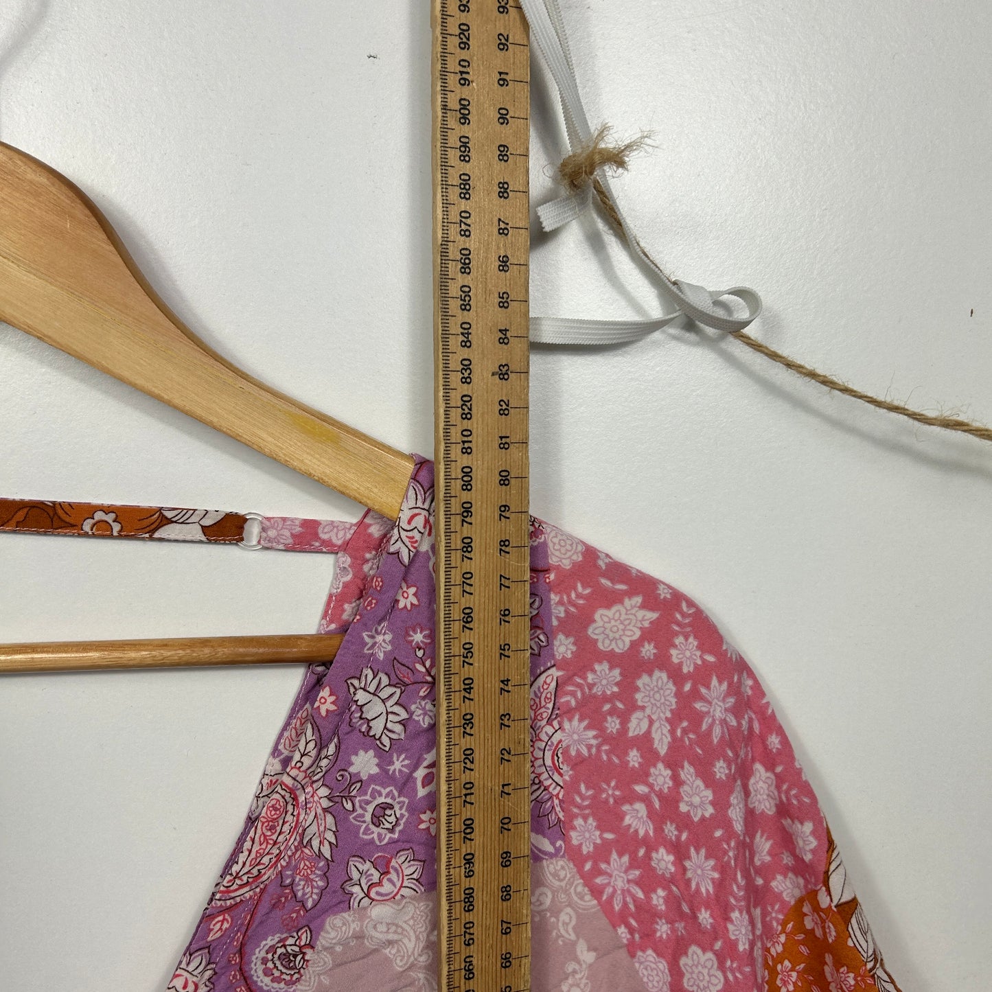 Boho Multicoloured Floral Patchwork Top - One Size Fits up to 22