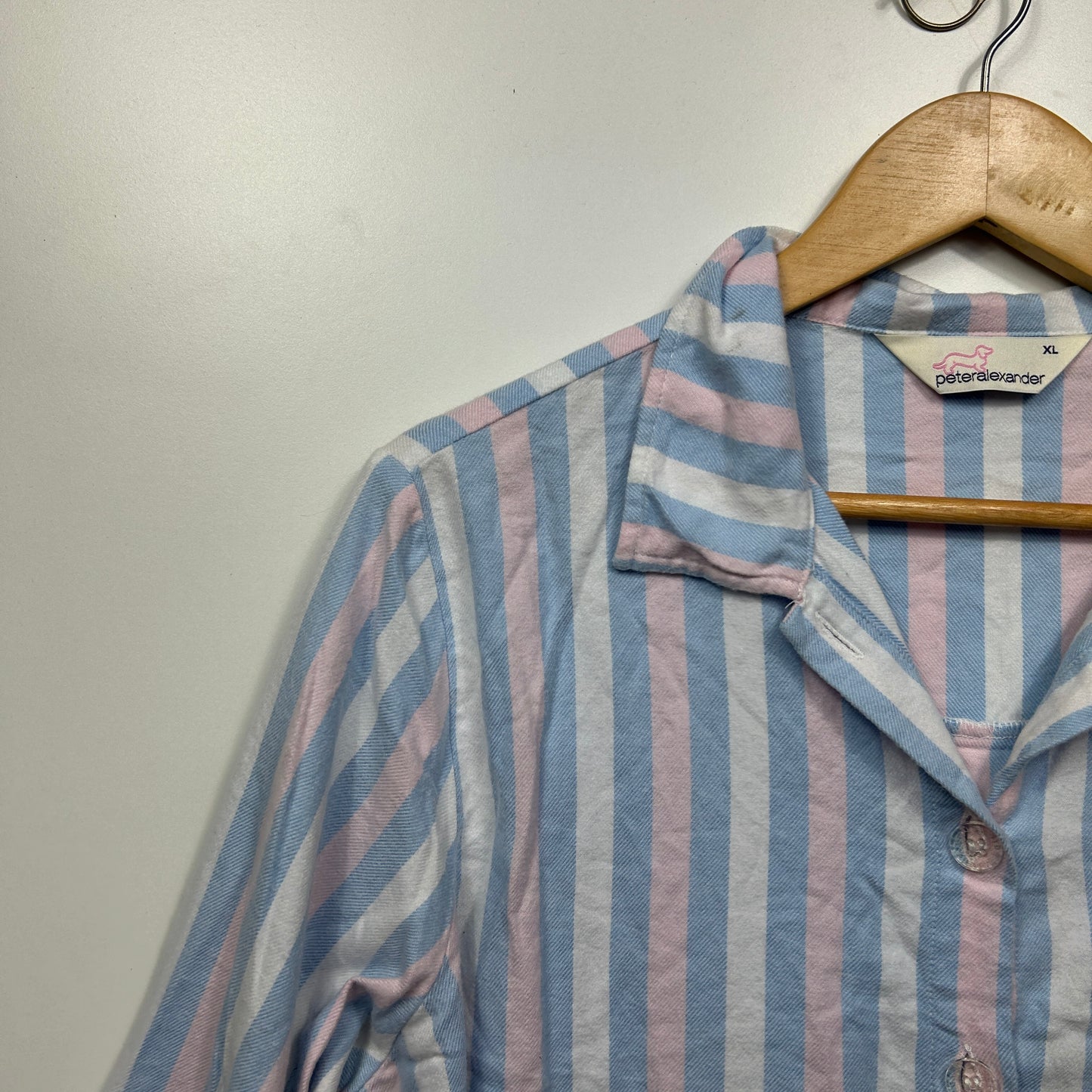 Peter Alexander PJ Top Size XL 16 Striped Long Sleeve