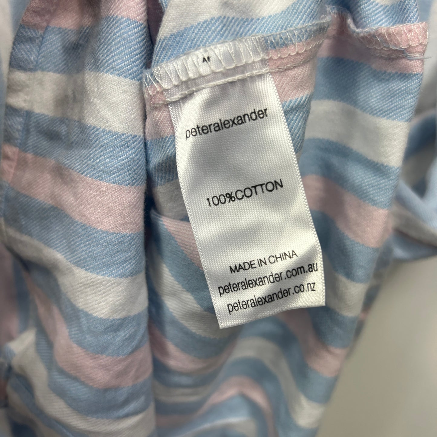Peter Alexander PJ Top Size XL 16 Striped Long Sleeve