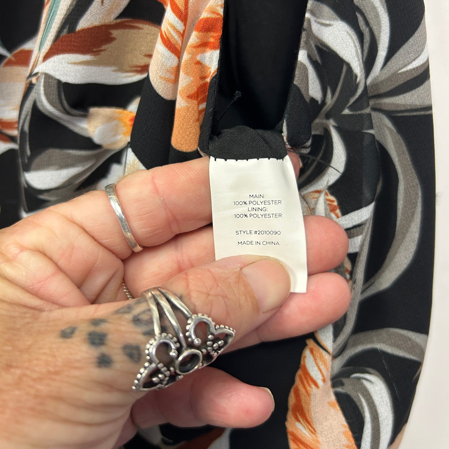 Katies Jumpsuit Size 14 Black Sleeveless Belted Floral