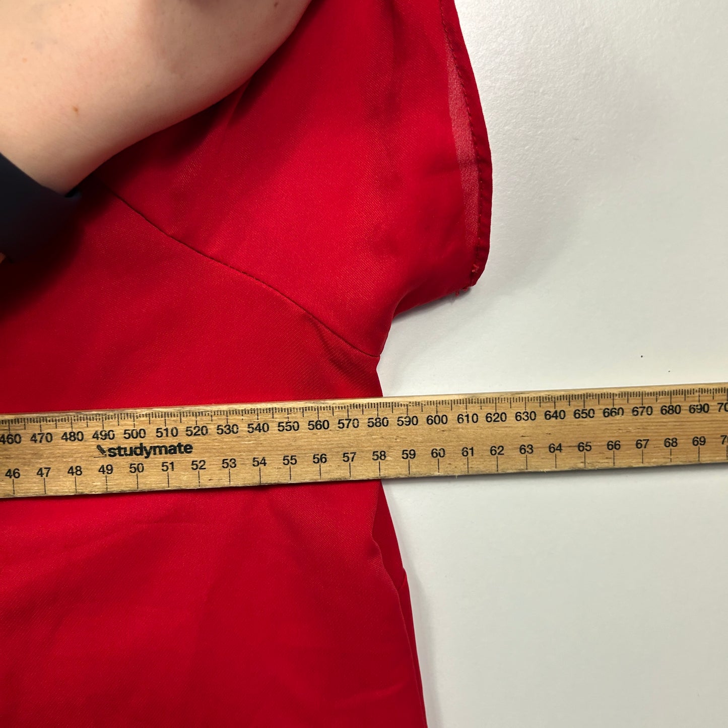 City Chic Red Cold Shoulder Top - Size 18/M