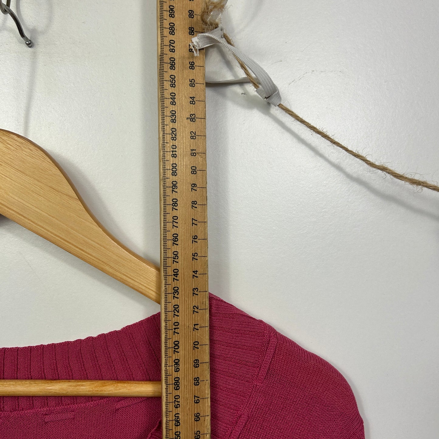 1626 Berry Ribbed Knit Top - Size 16/18?