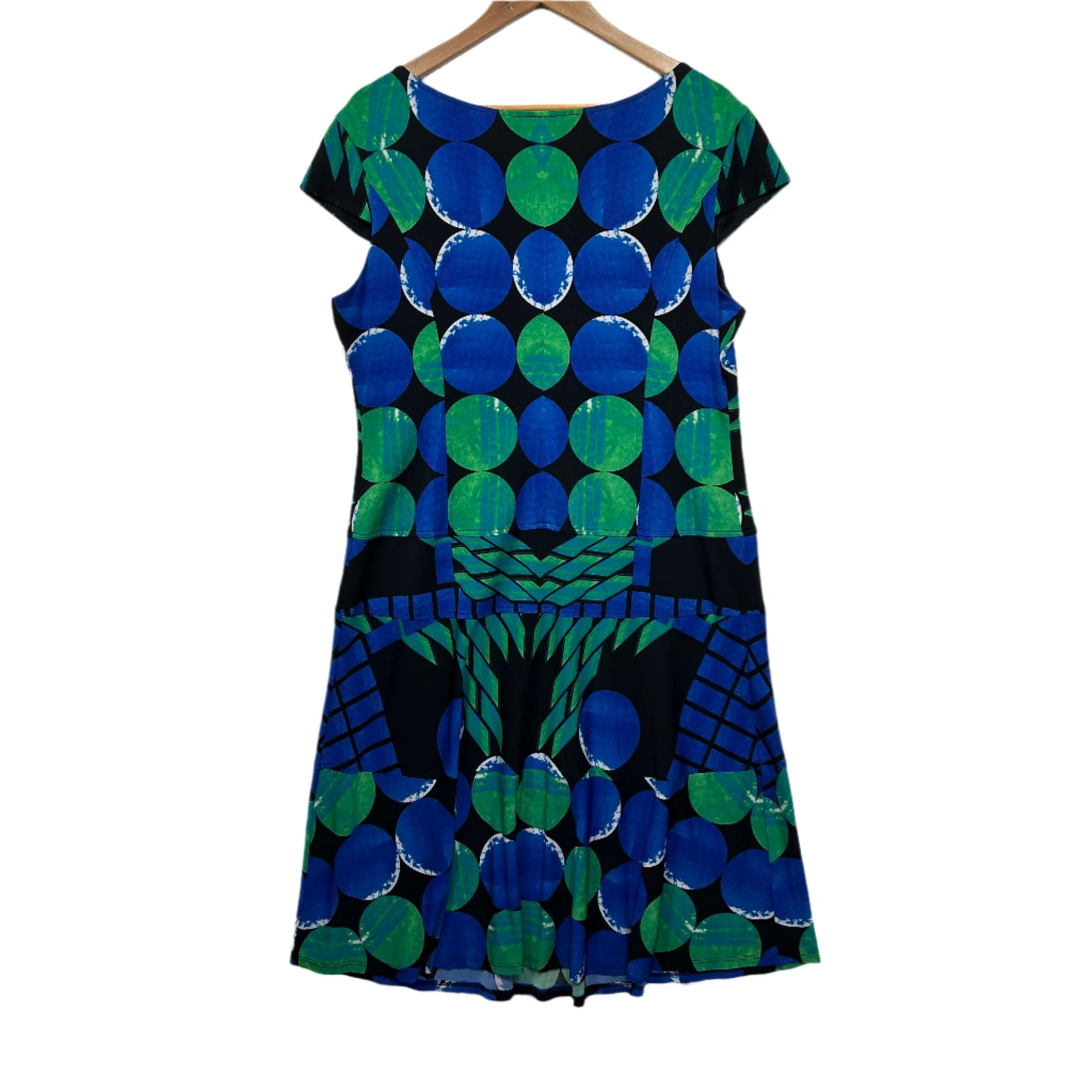 Jospeh Ribkoff Dress Size 16 18 Short Cap Sleeve Multicoloured