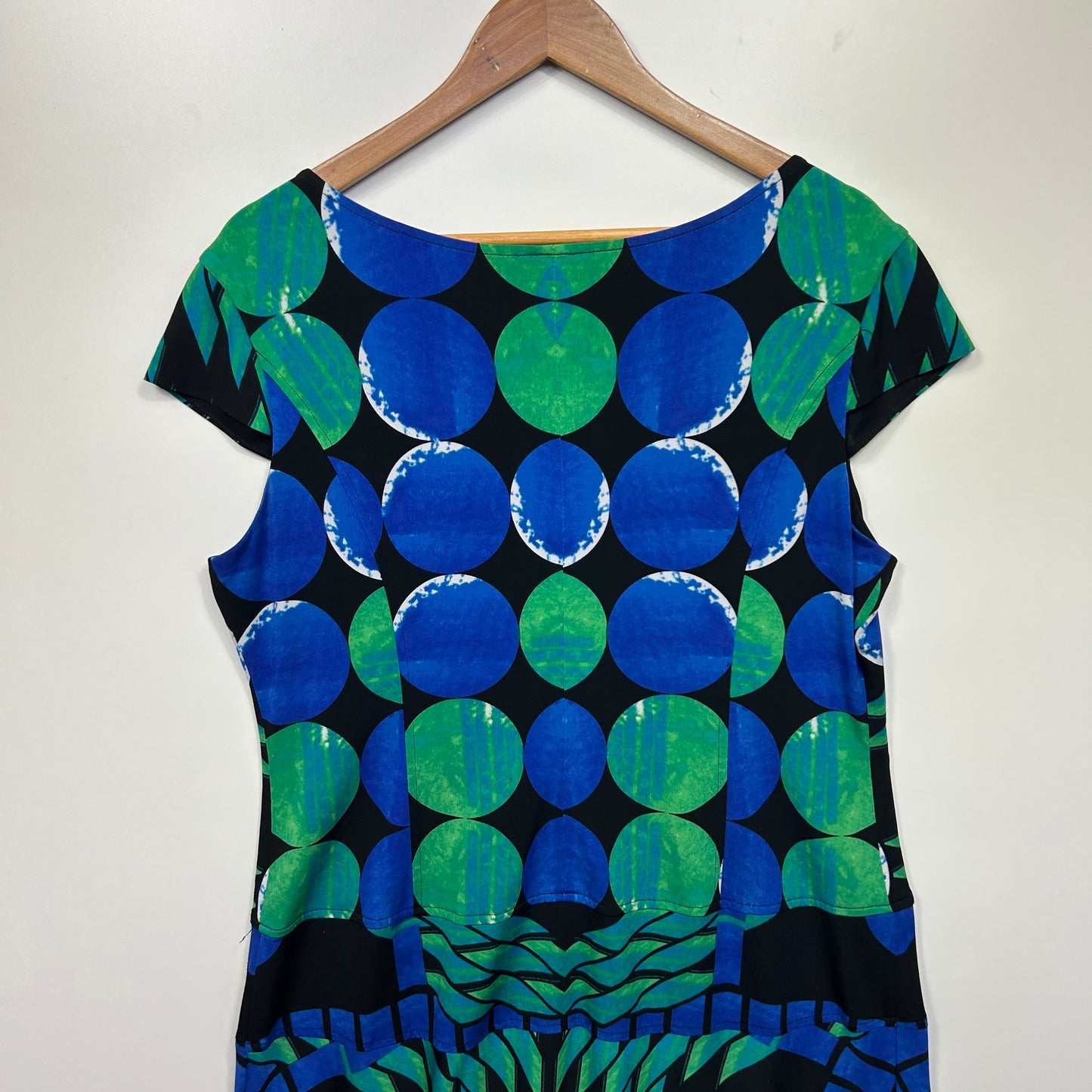 Jospeh Ribkoff Dress Size 16 18 Short Cap Sleeve Multicoloured