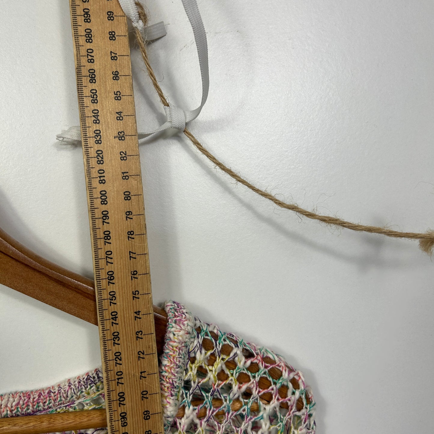 City Chic Multicoloured Open Knit Top - Size 18/M