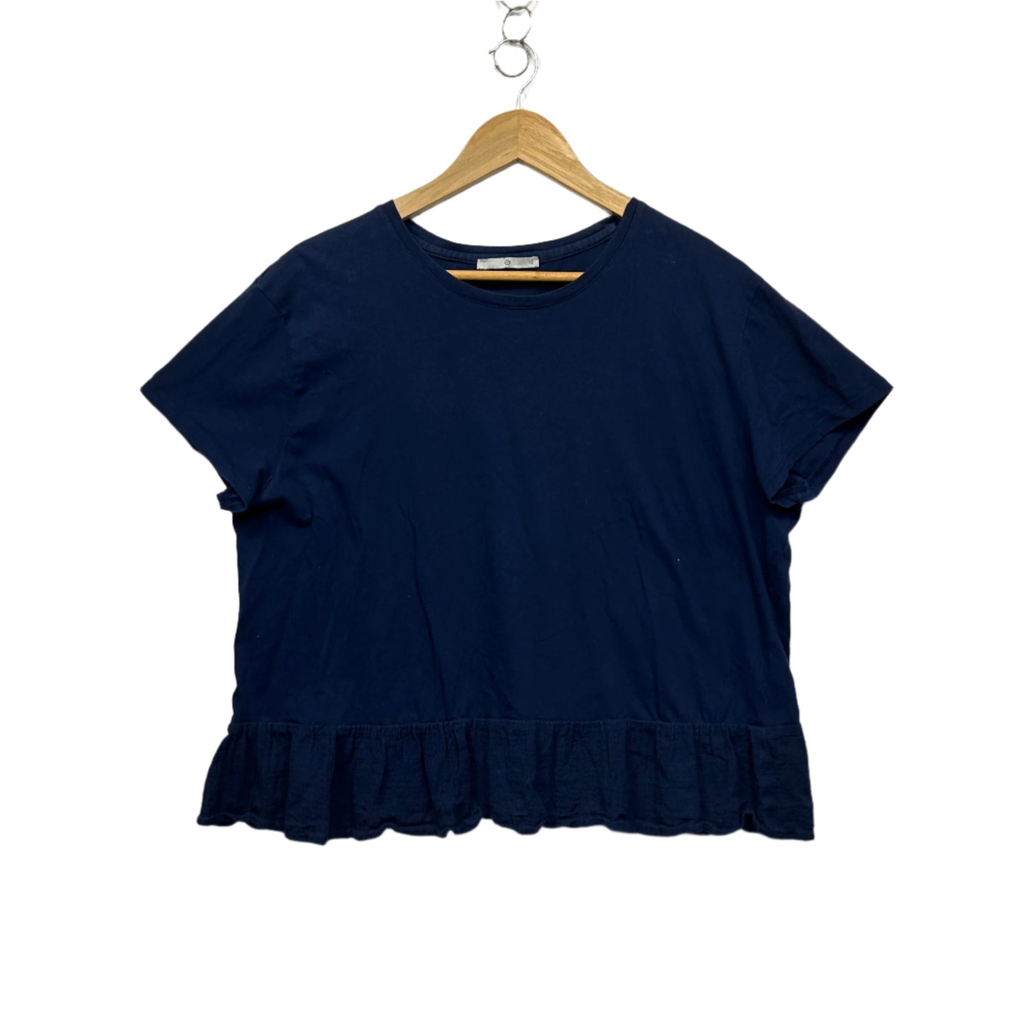 Target Cotton Top Size 18 Navy Short Sleeve