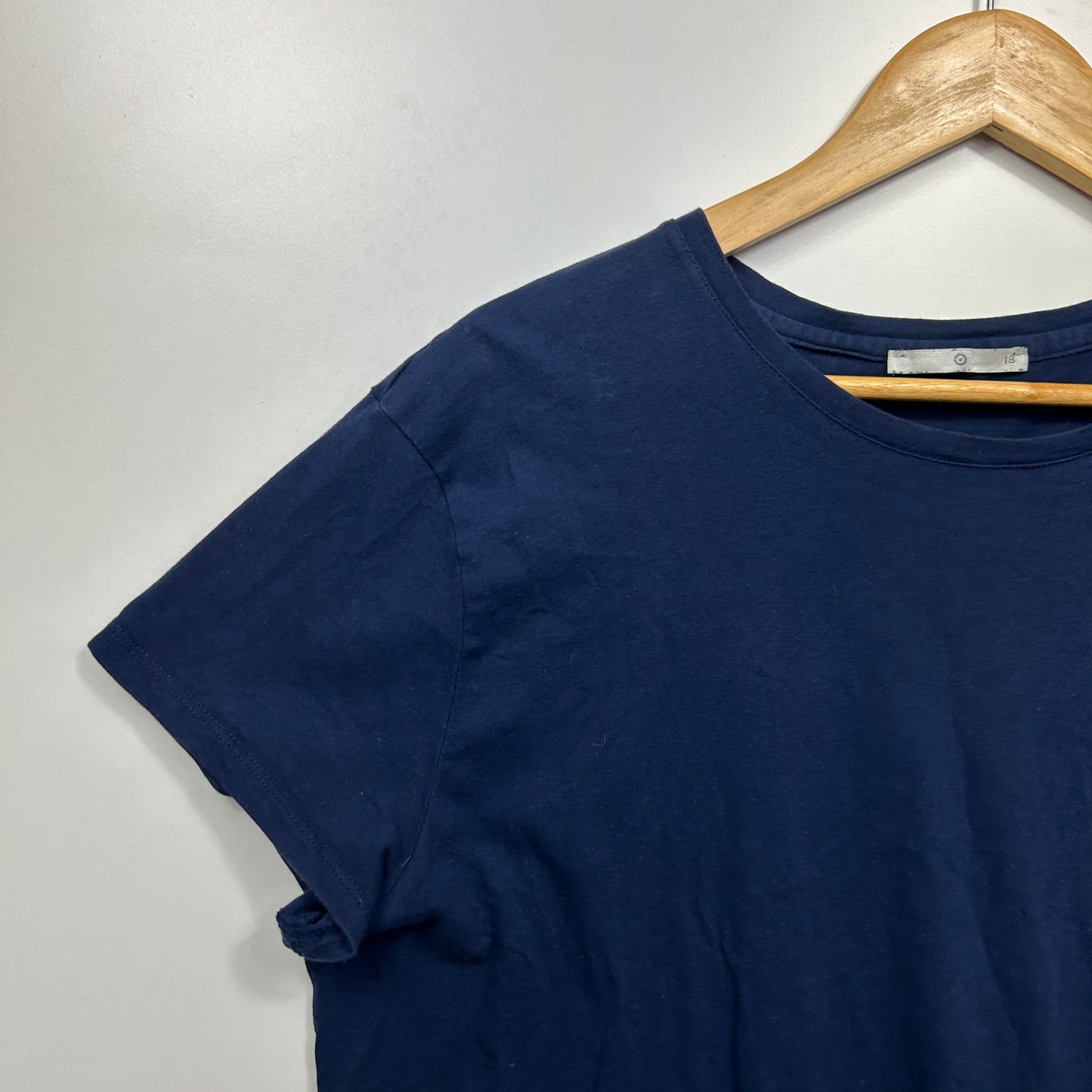 Target Cotton Top Size 18 Navy Short Sleeve