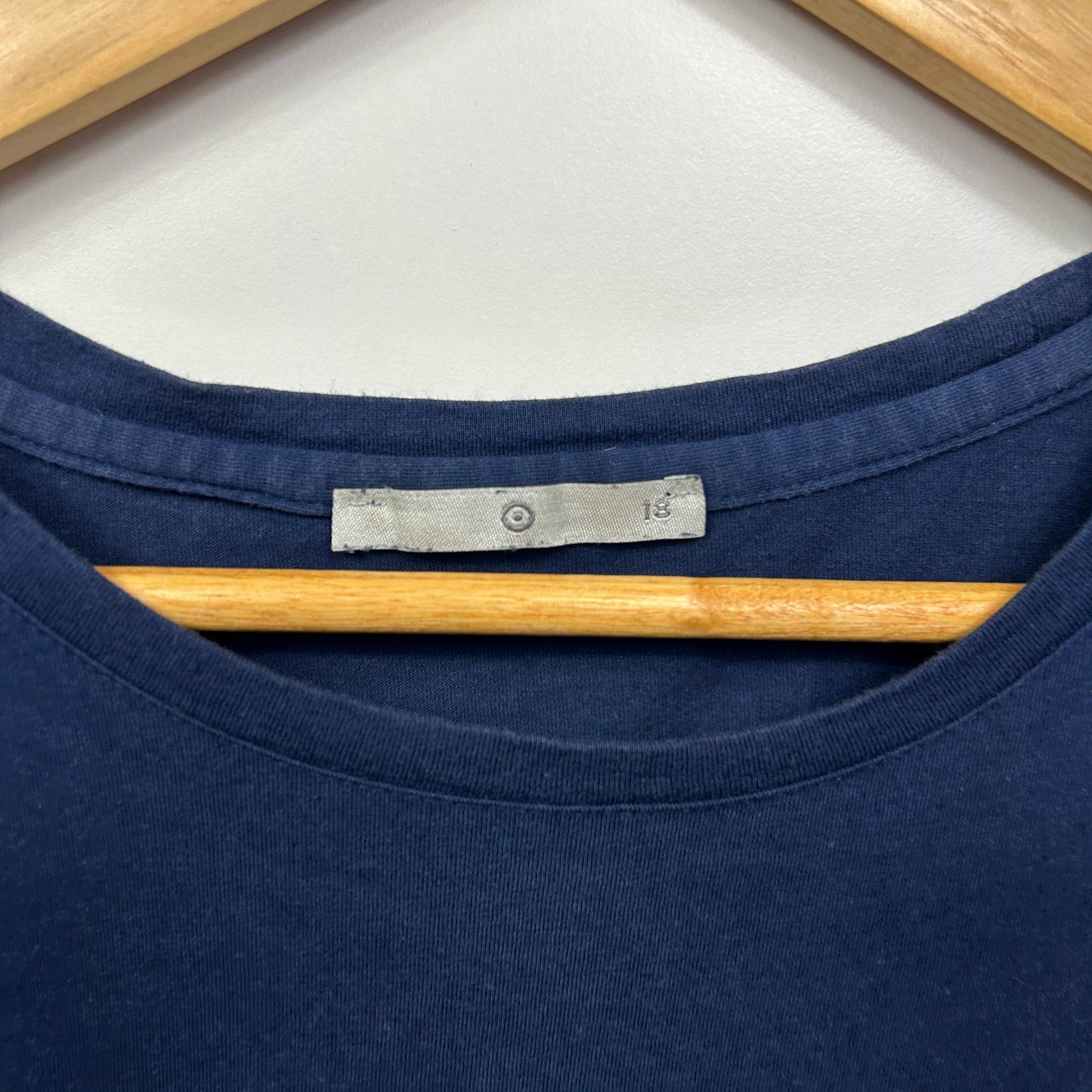 Target Cotton Top Size 18 Navy Short Sleeve