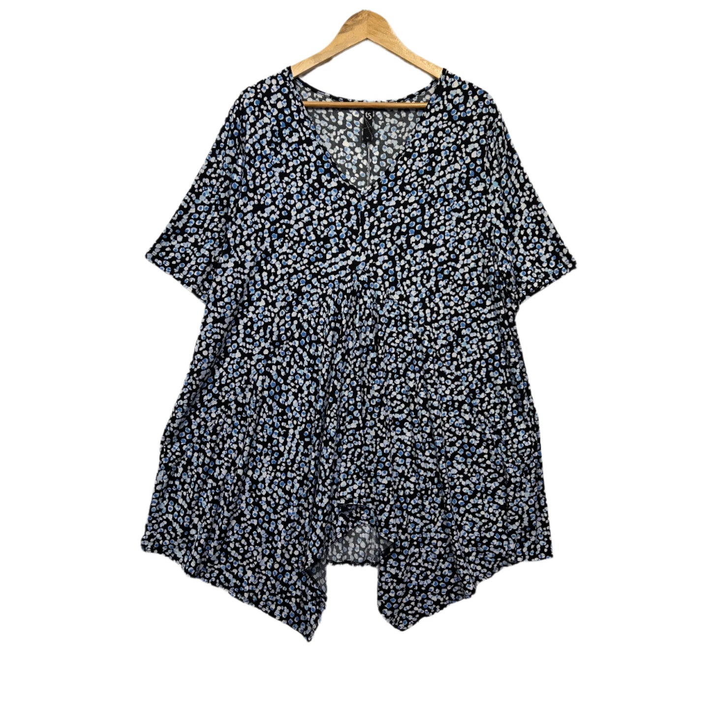 Taking Shape Top Size 18 Plus Multicoloured Short Sleeve