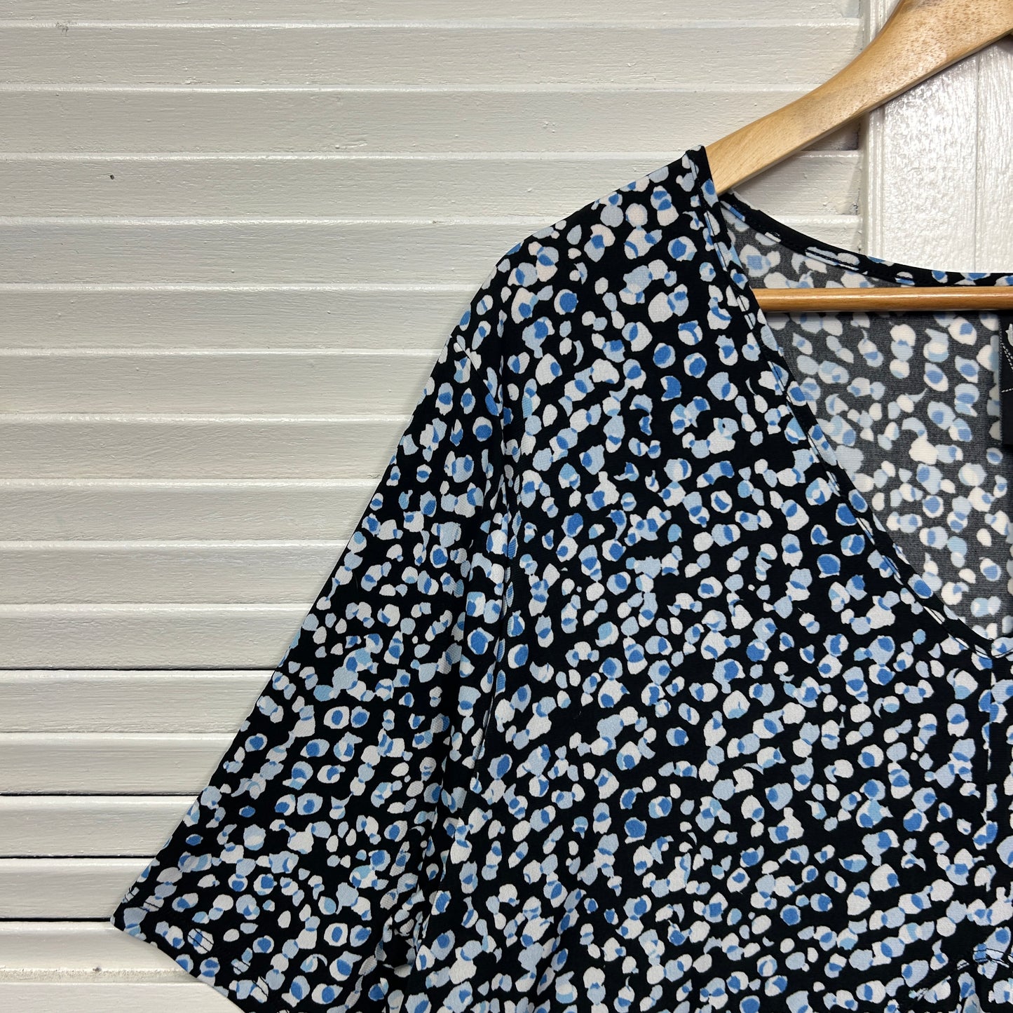 Taking Shape Top Size 18 Plus Multicoloured Short Sleeve