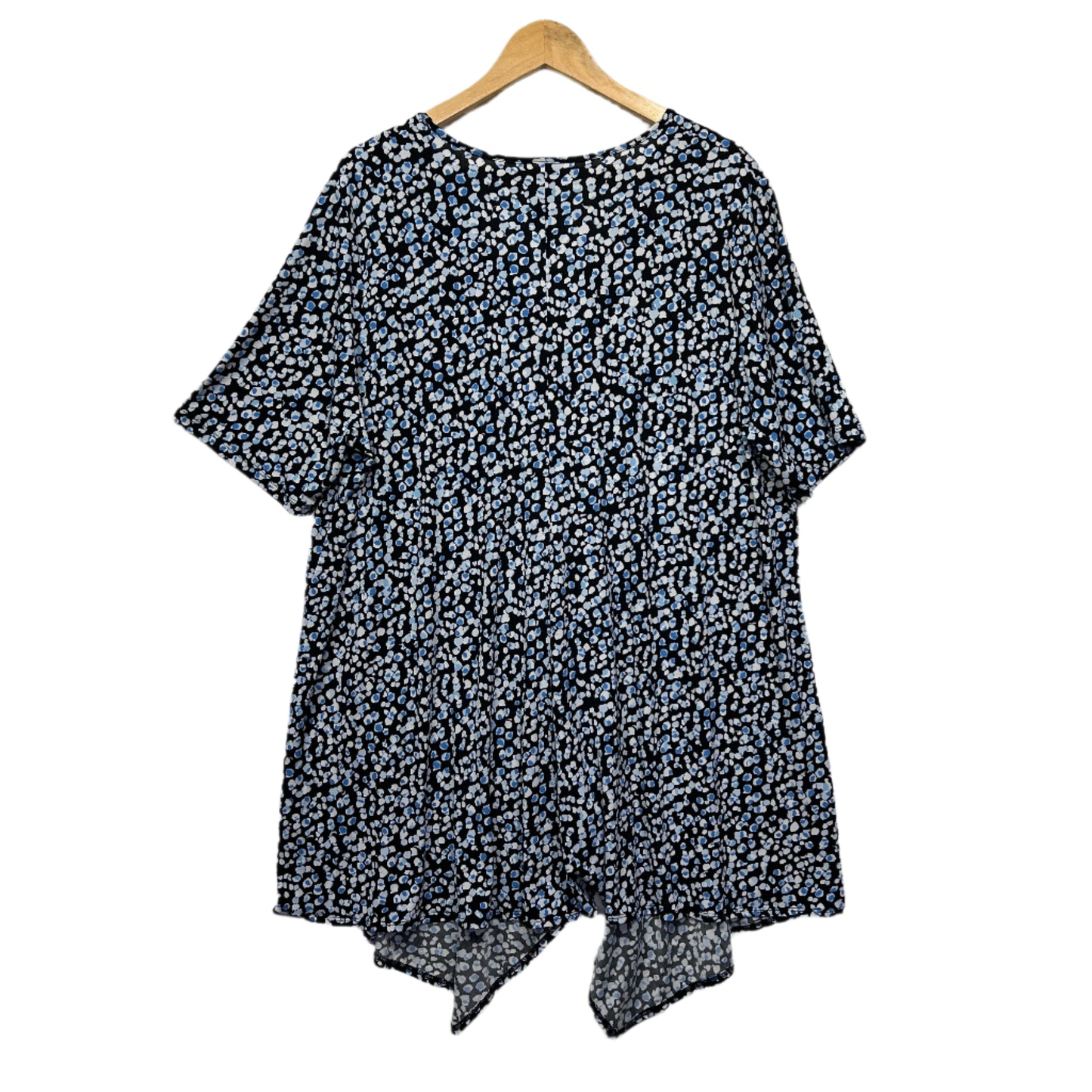 Taking Shape Top Size 18 Plus Multicoloured Short Sleeve