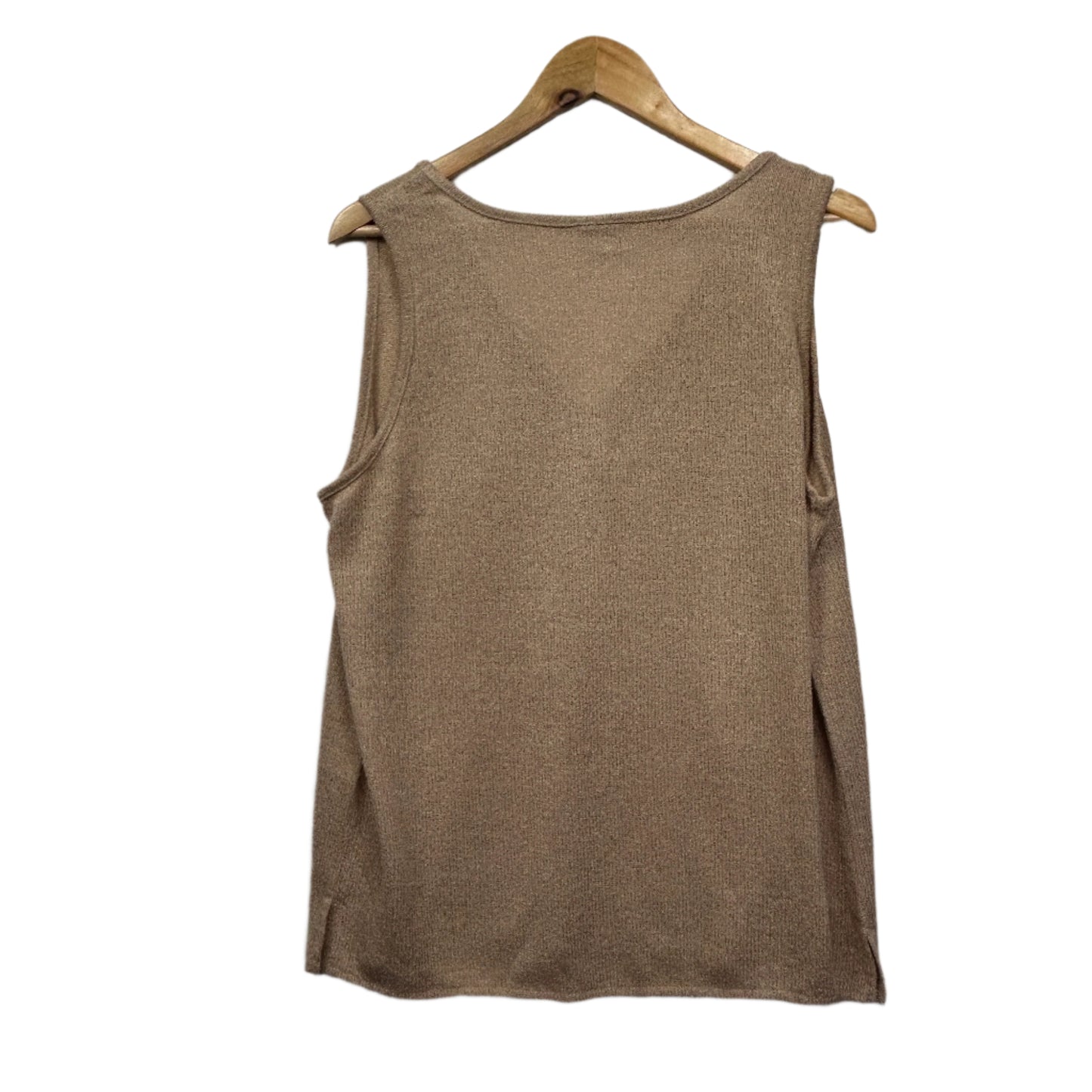 Sussan Top Size XL Gold Metallic Sleeveless