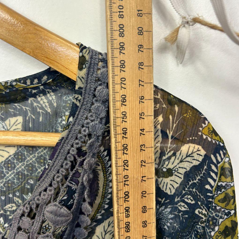 Katies Sheet Multi Paisley Print Top - Size 16/18