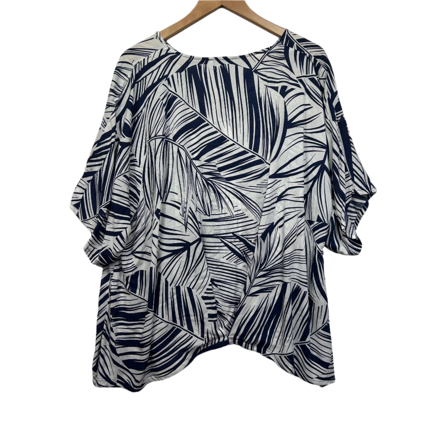 Slate The Label Top Size Large 14 Blue White Floral