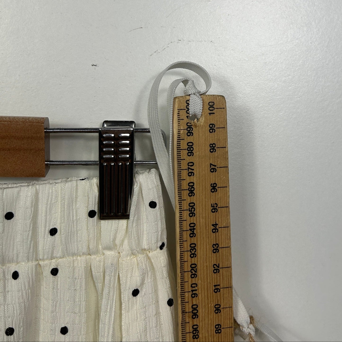 Shein White Polka Dot Maxi Skirt - Size XL