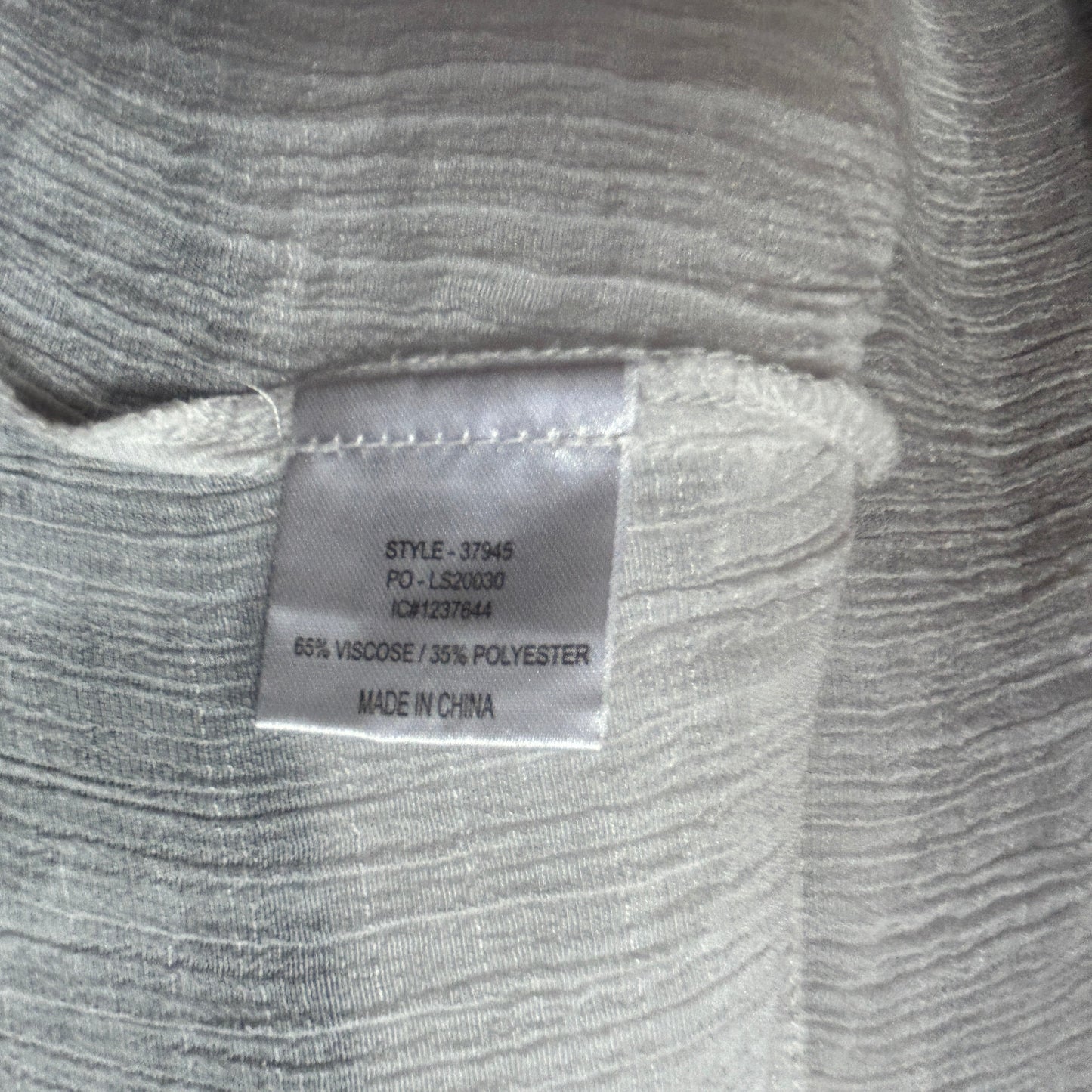 Clarity by Threadz Tunic Top Size 16 XL Navy White Layered Roll Tab Sleeve