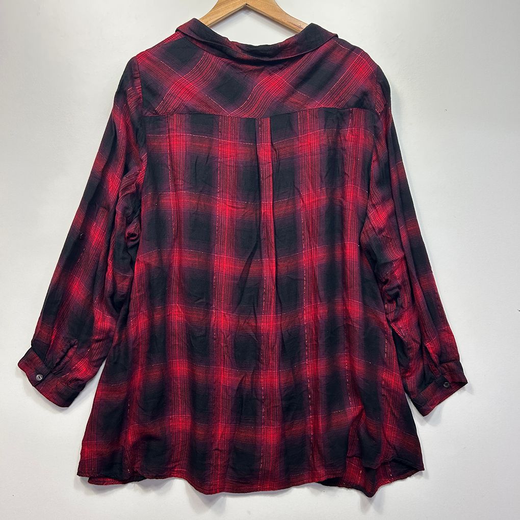 Yours Red Shirt - Size 24