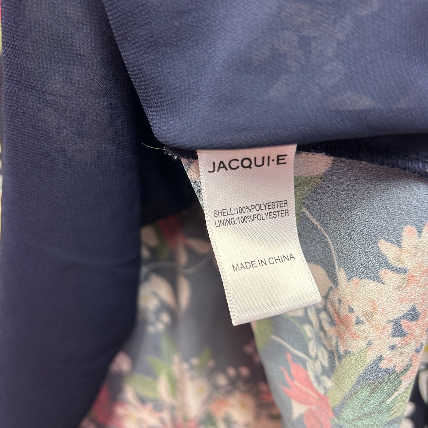 Jacqui E Top Size 16 Floral Long Bell Sleeve Multicoloured