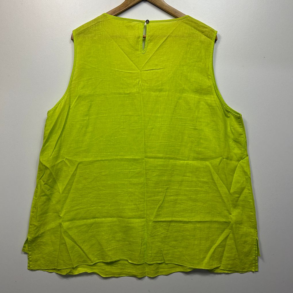 Virtuelle Lime Linen Top - Size 20